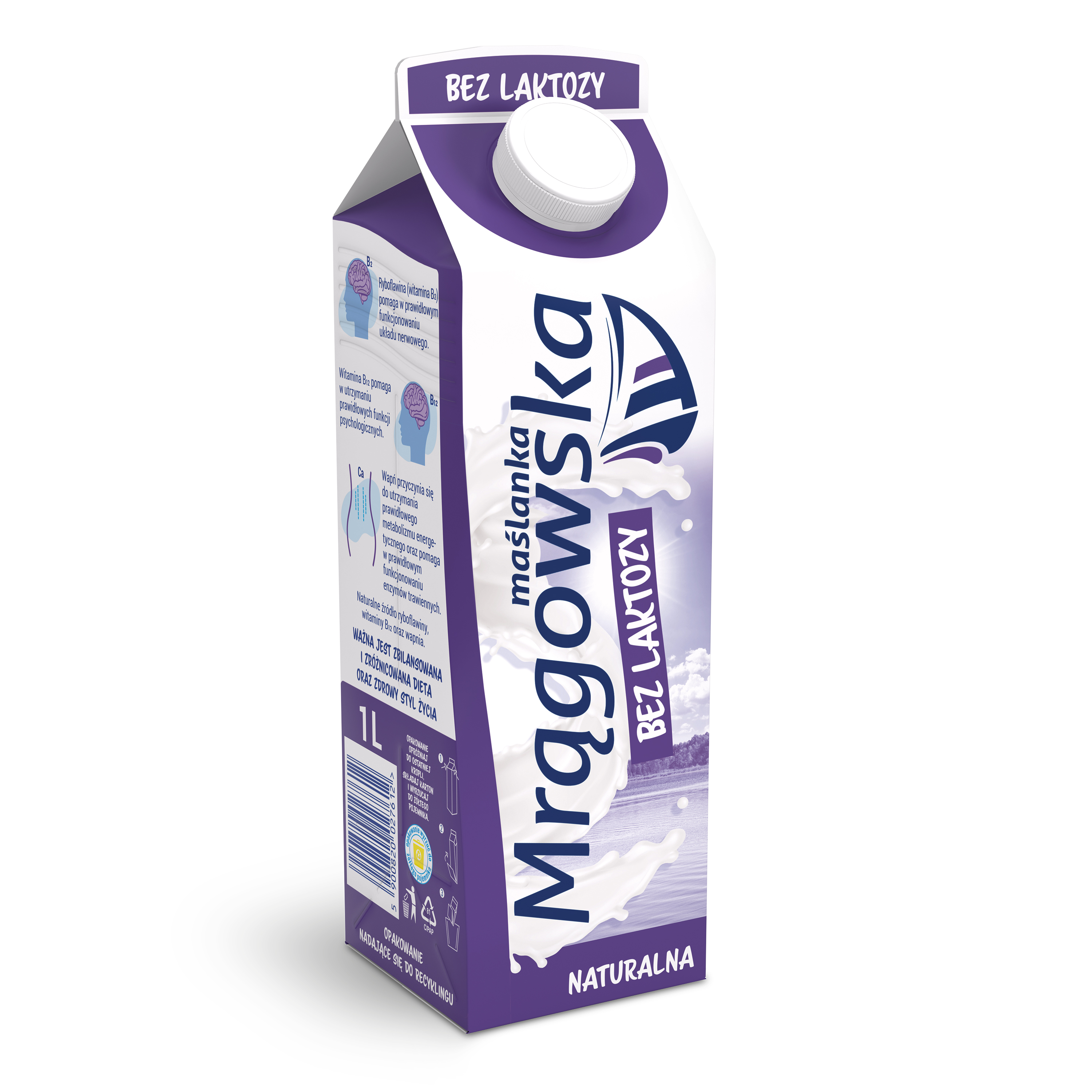 Maślanka Mrągowska Naturalna Bez Laktozy 1 L