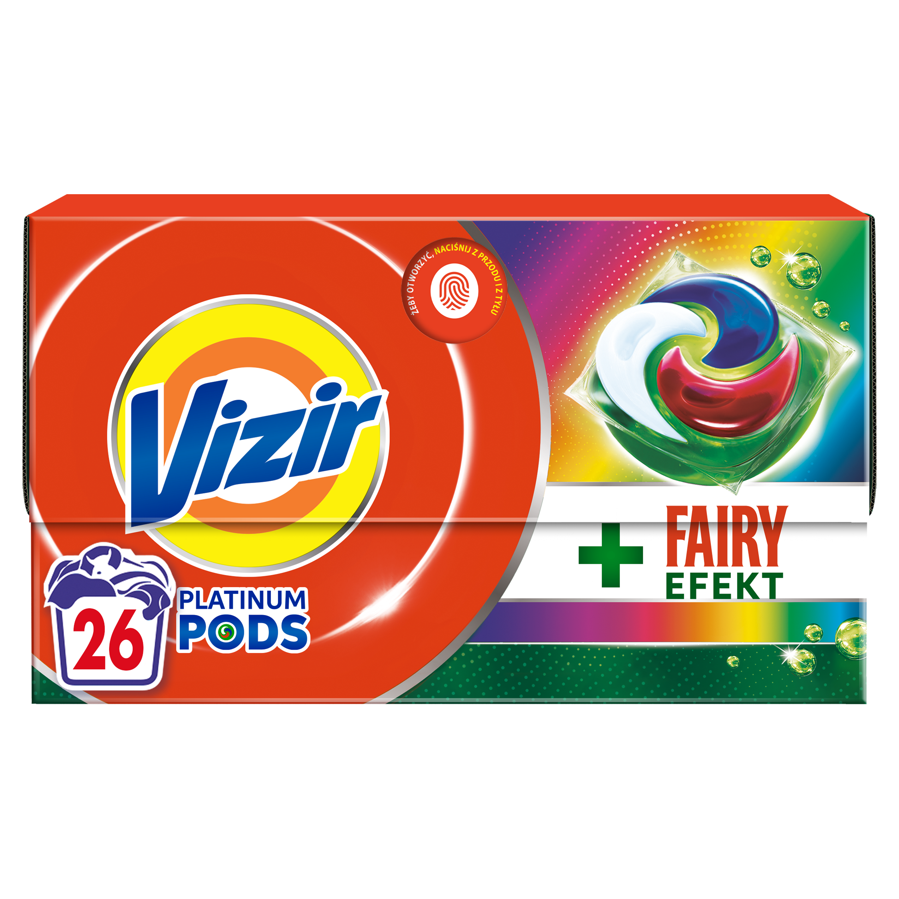 Vizir Platinum Pods + Fairy Effect Kapsułki Do Prania, 26 Prań 637G