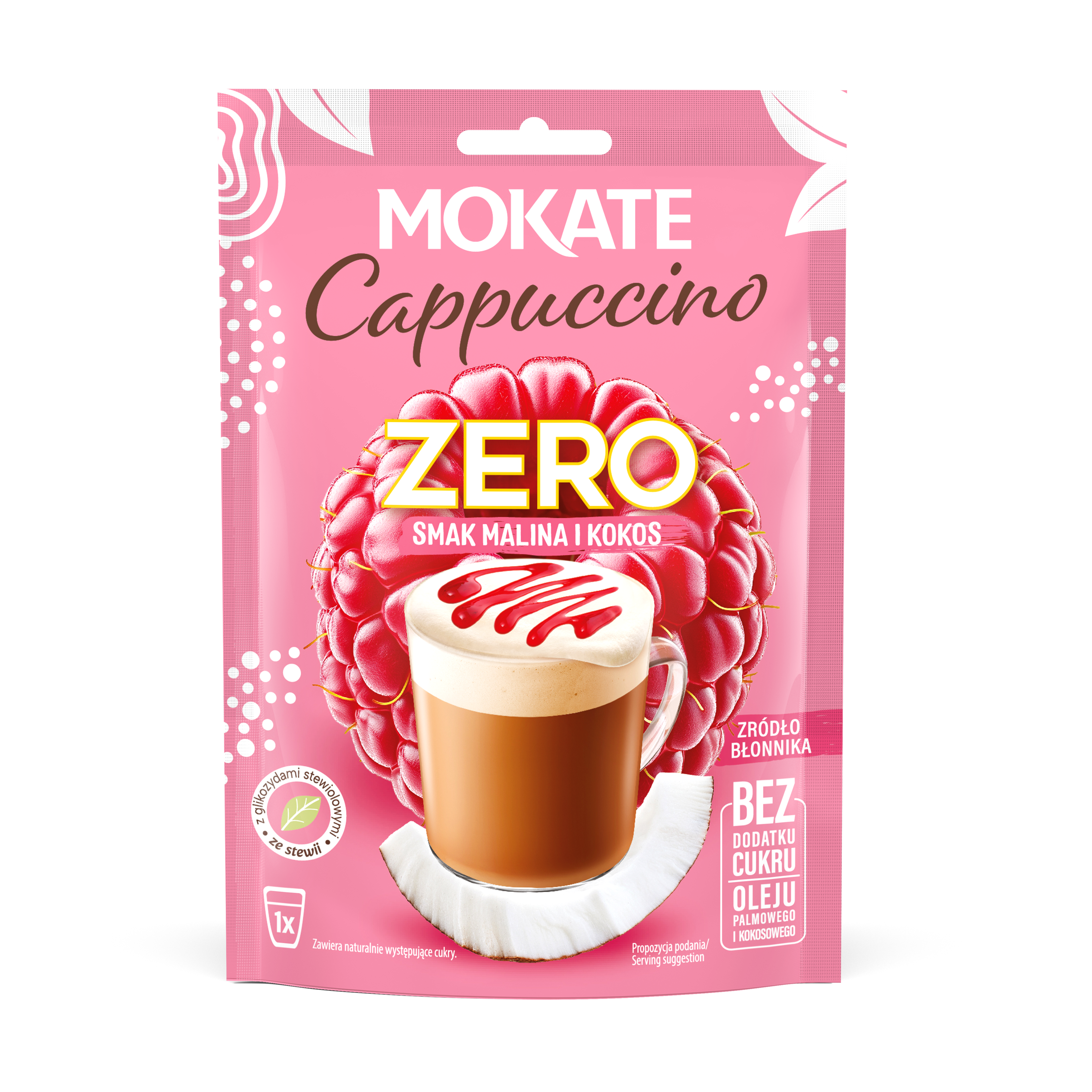 Mokate Cappuccino Smak Malinowo Kokosowy ( 20G )