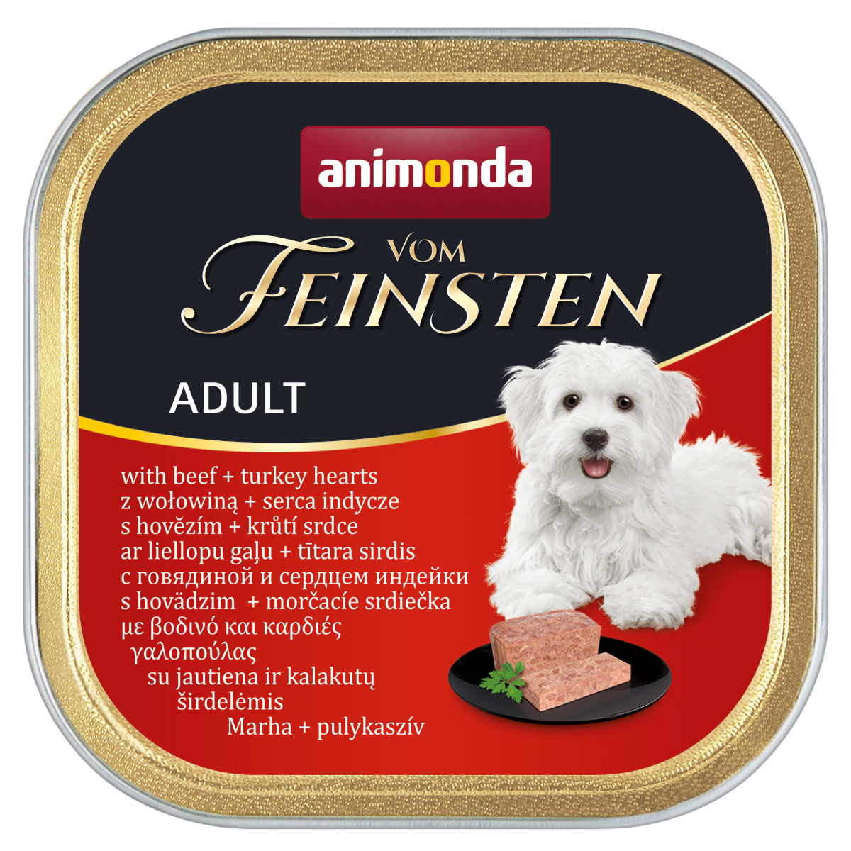 Animonda Vom Feinsten Adult Z Wołowiną I Sercami Indyczymi150G