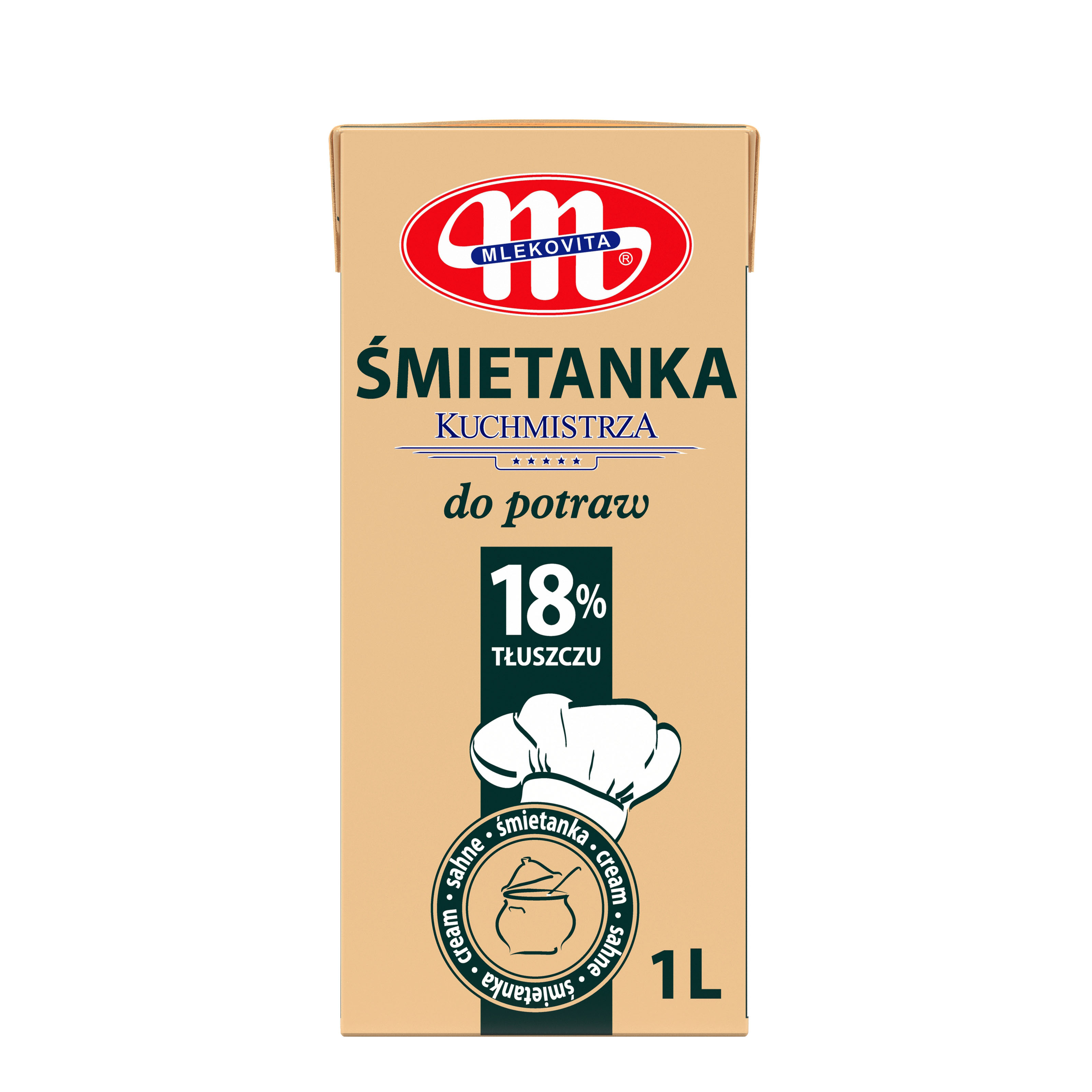 Mlekovita Śmietanka Kuchmistrza 18% Tłuszczu 1L