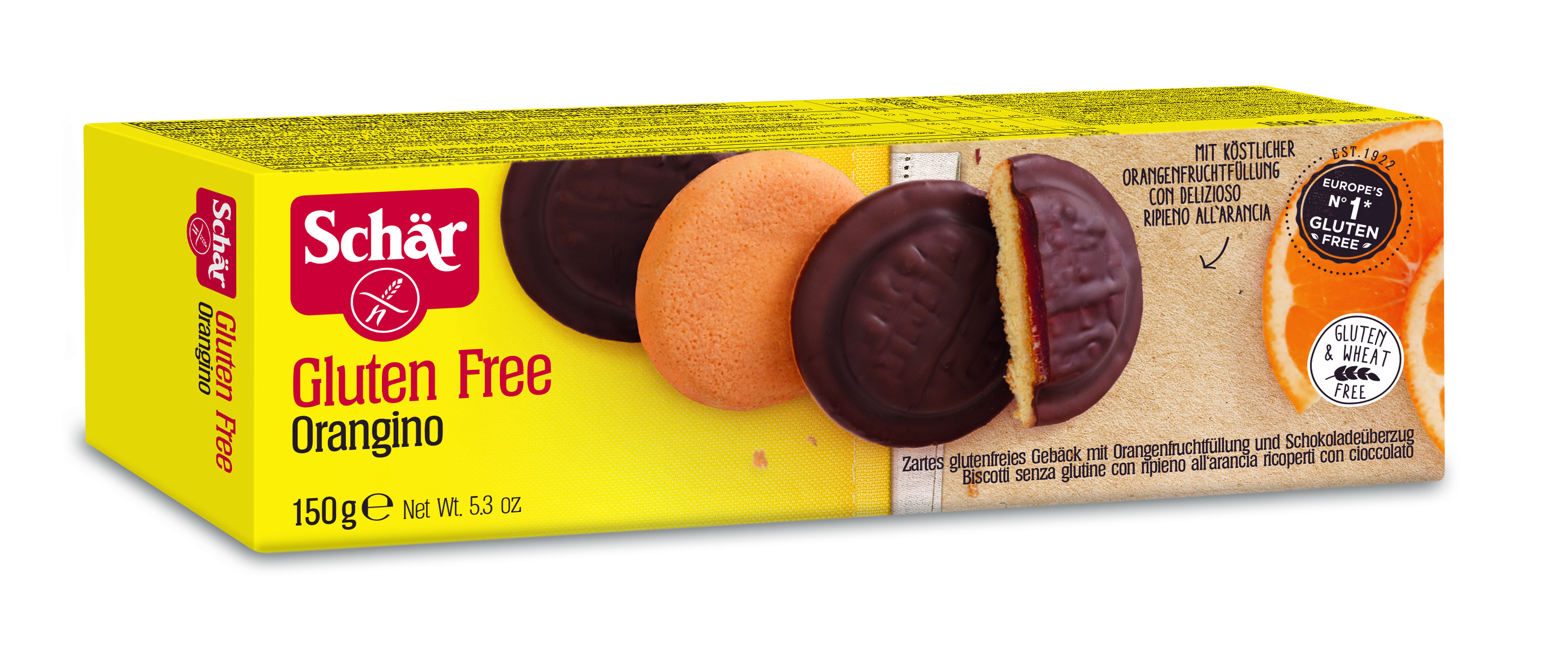 Biszkopty Orangino Z Galaretką W Czekoladzie 150G