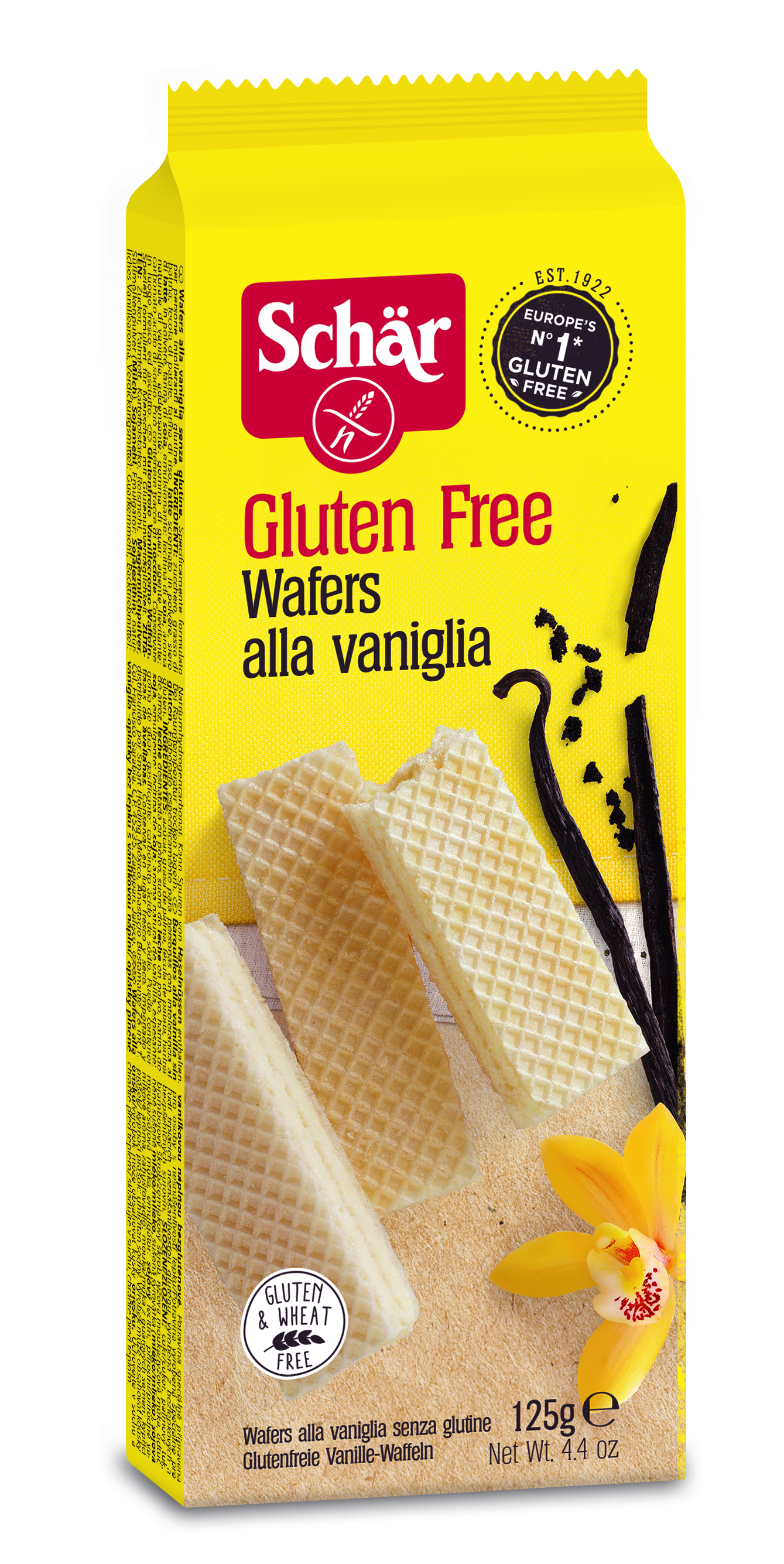 Wafers Alla Vaniglia - Wafelki Waniliowe 125G/Schar