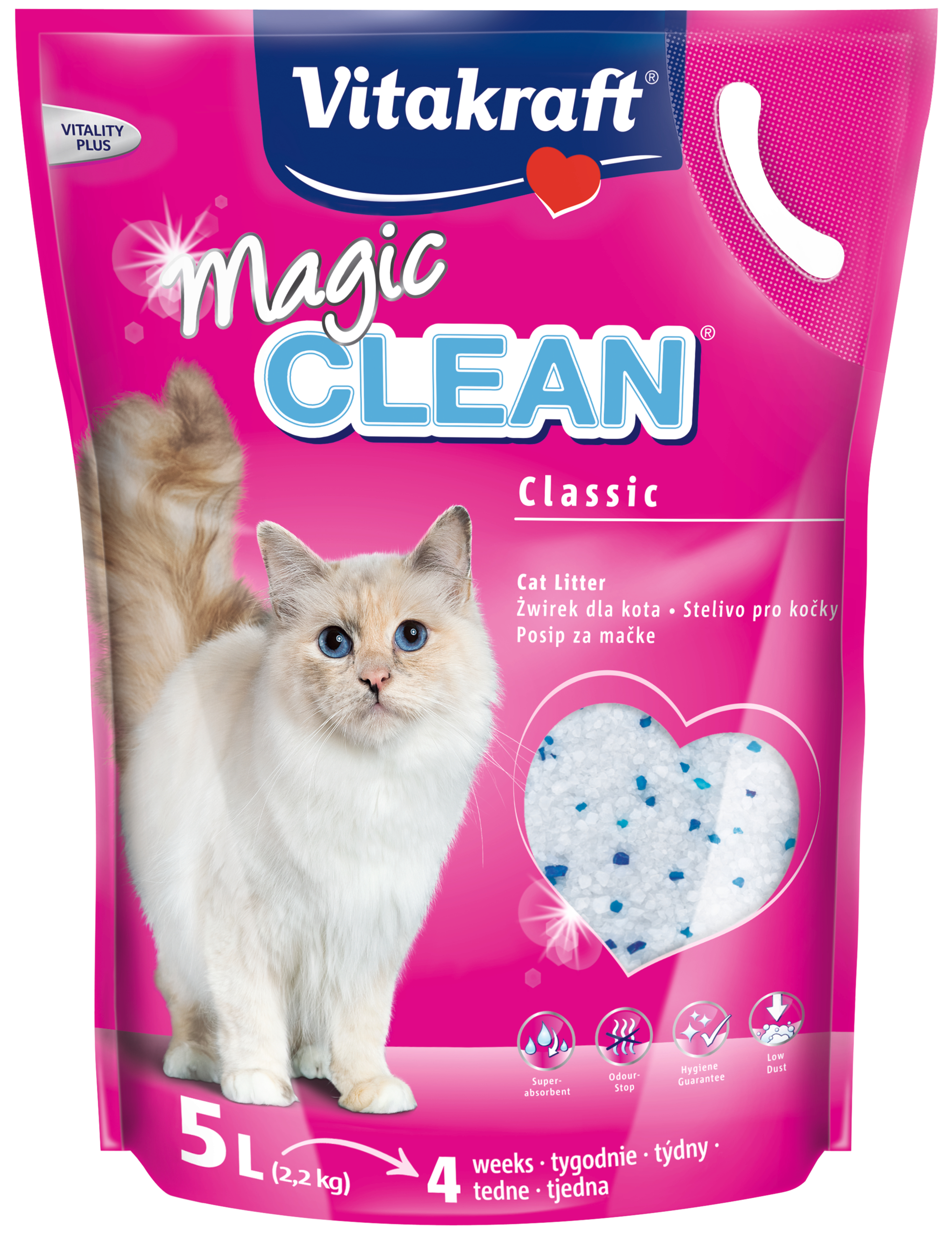 Vitakraft Magic Clean Żwirek Silikatowy 5L Dla Kota
