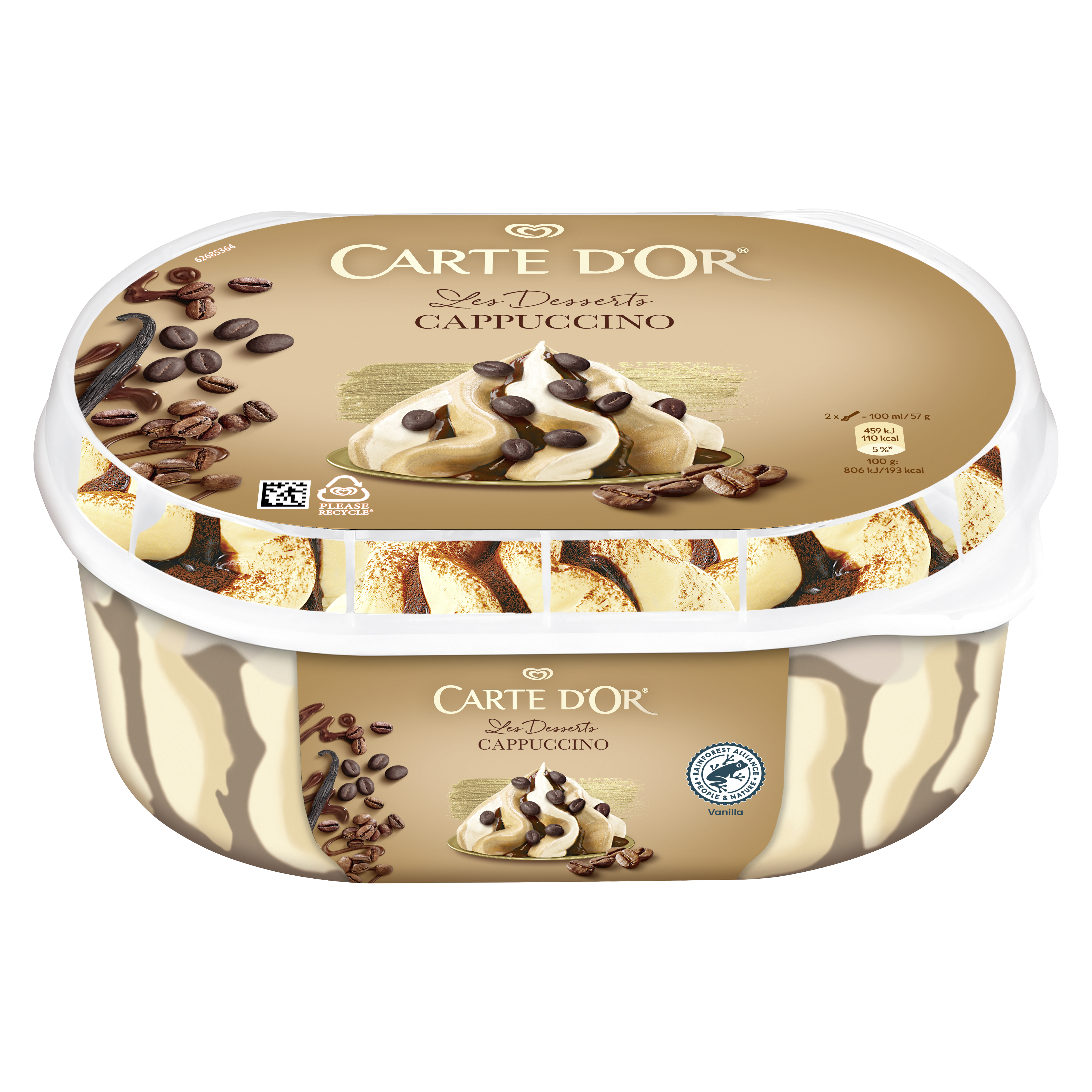 Lody Carte D'Or Cappuccino 825 Ml