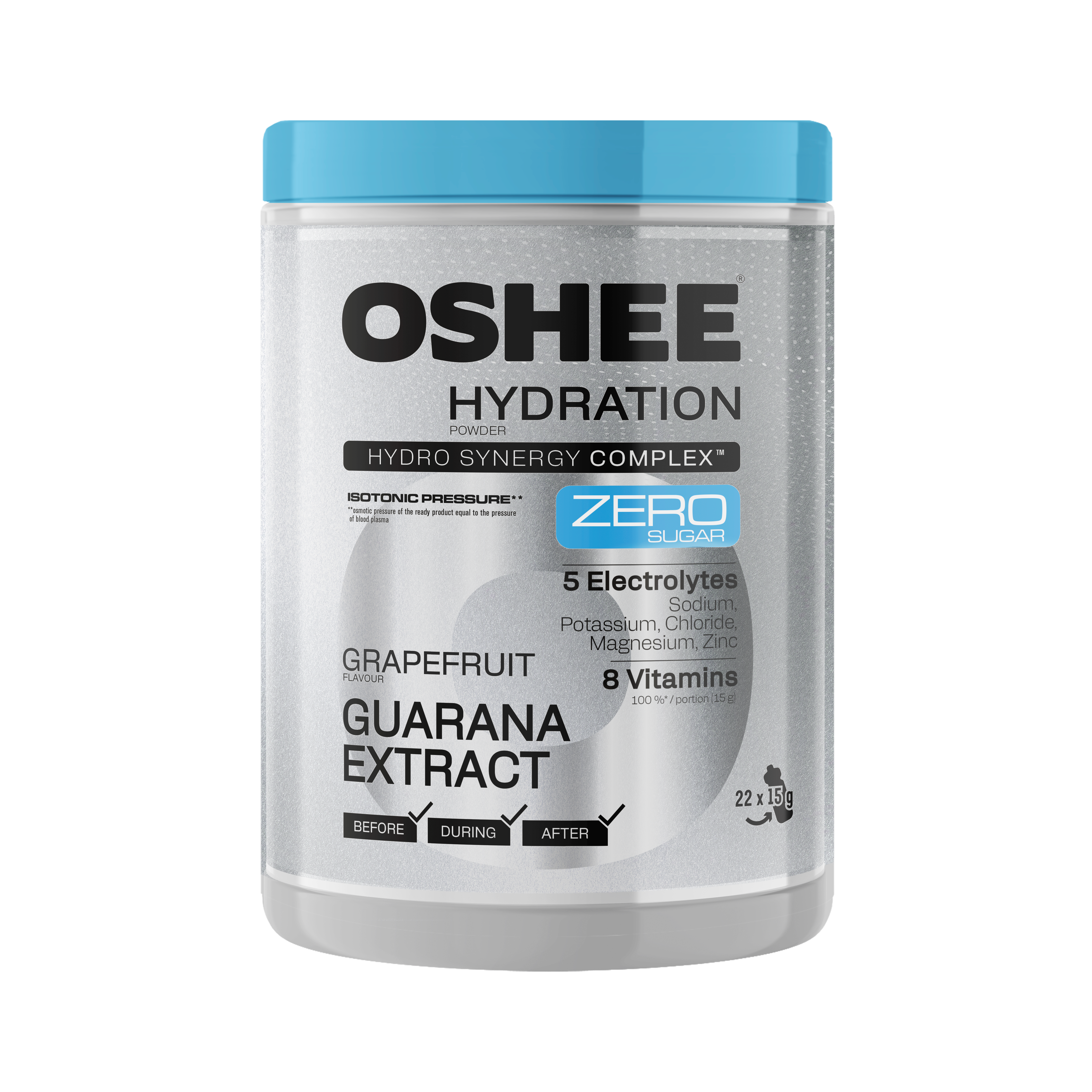 Oshee Hydration Powder Grapefruit Zero Jar 330 G
