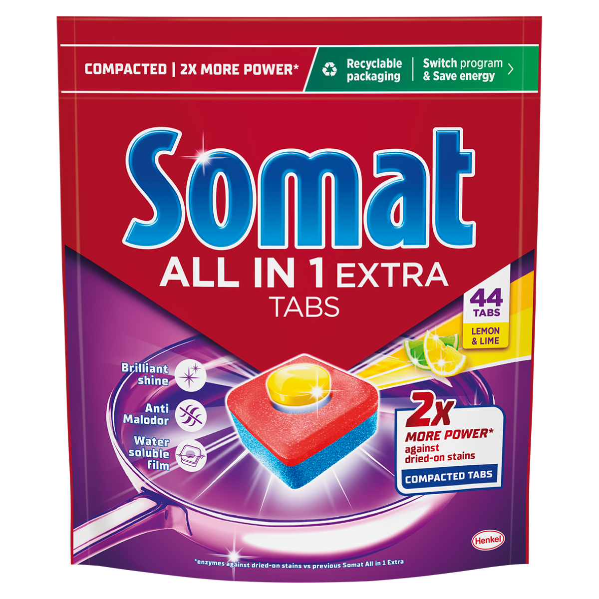 Somat Tabletki All In One Extra Cytrynowe 44 Szt.