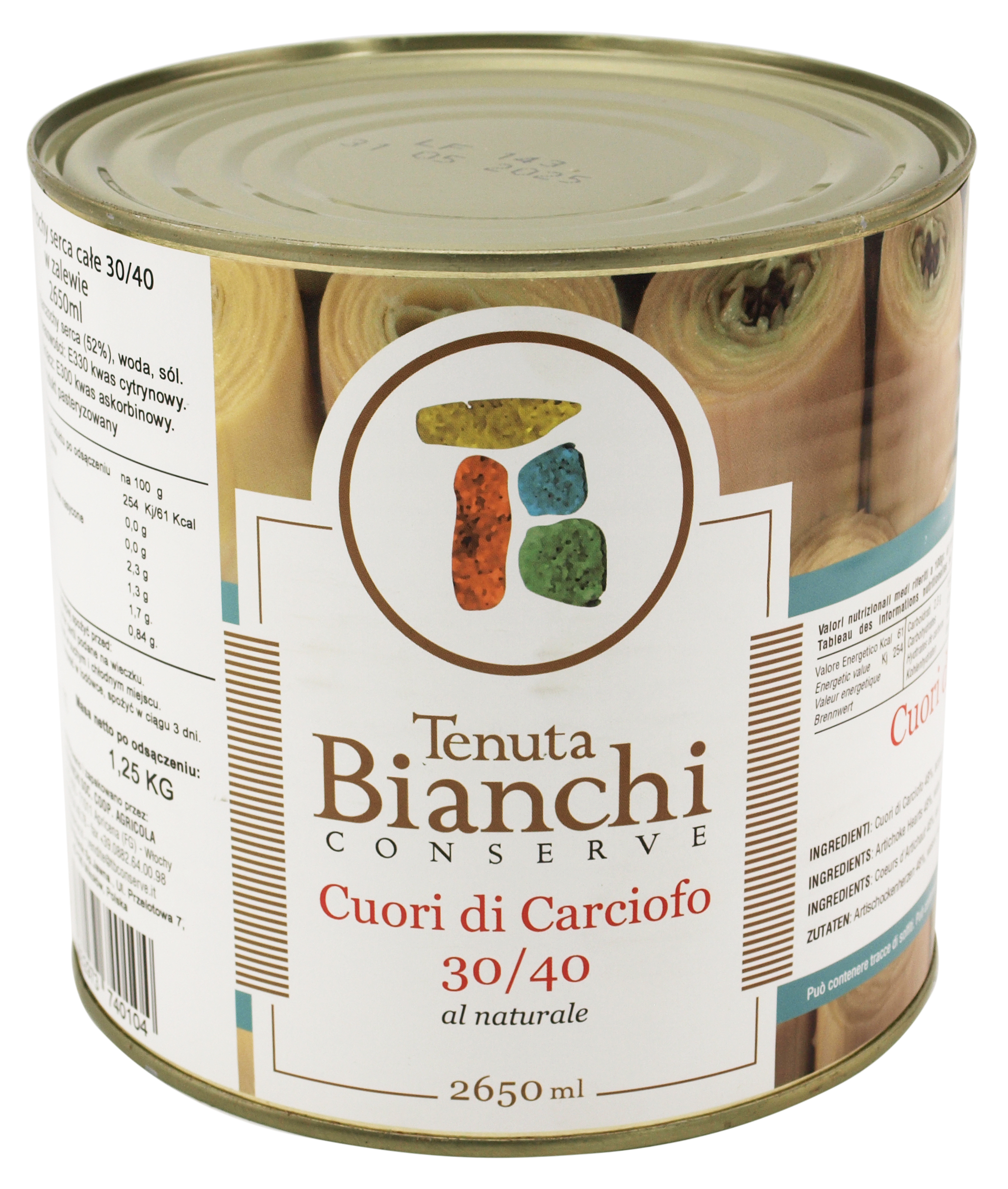 Karczochy Serca 2650 Ml Tenuta Bianchi