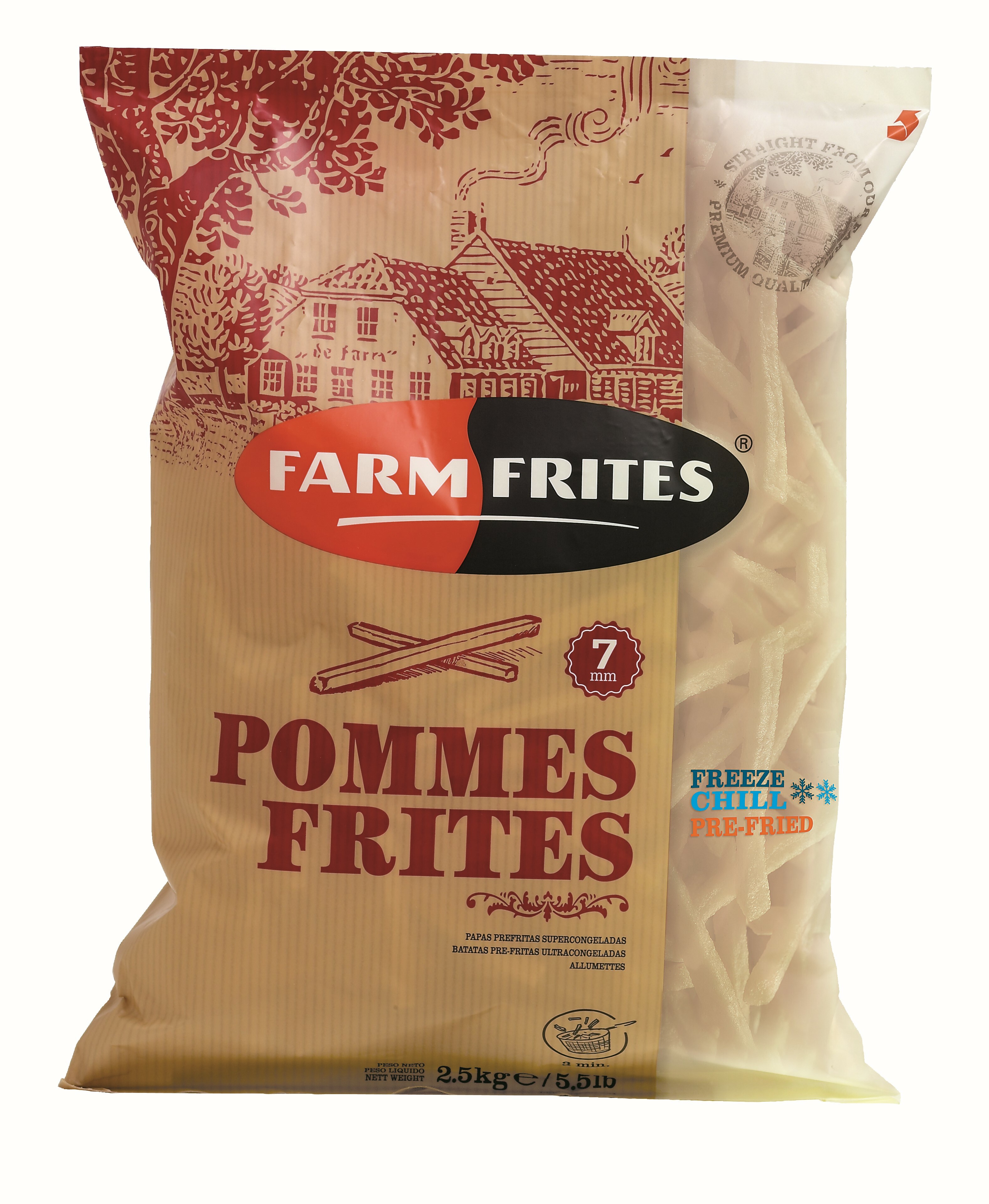 Farm Frites Frytki Cienkie 7Mm 2,5Kg
