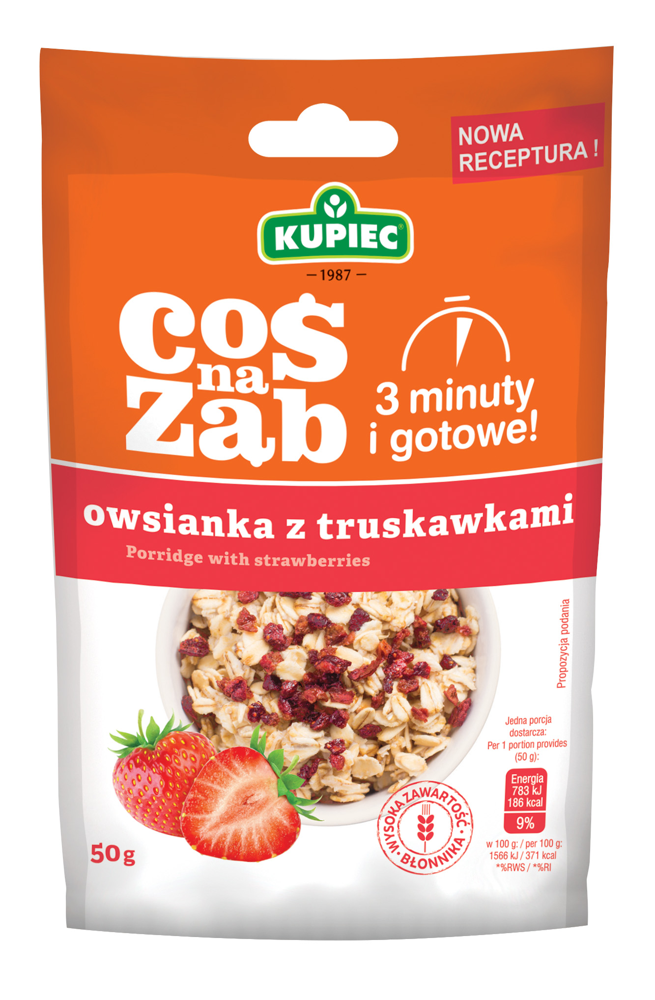 Kupiec Owsianka Coś Na Ząb Z Truskawkami 50 G