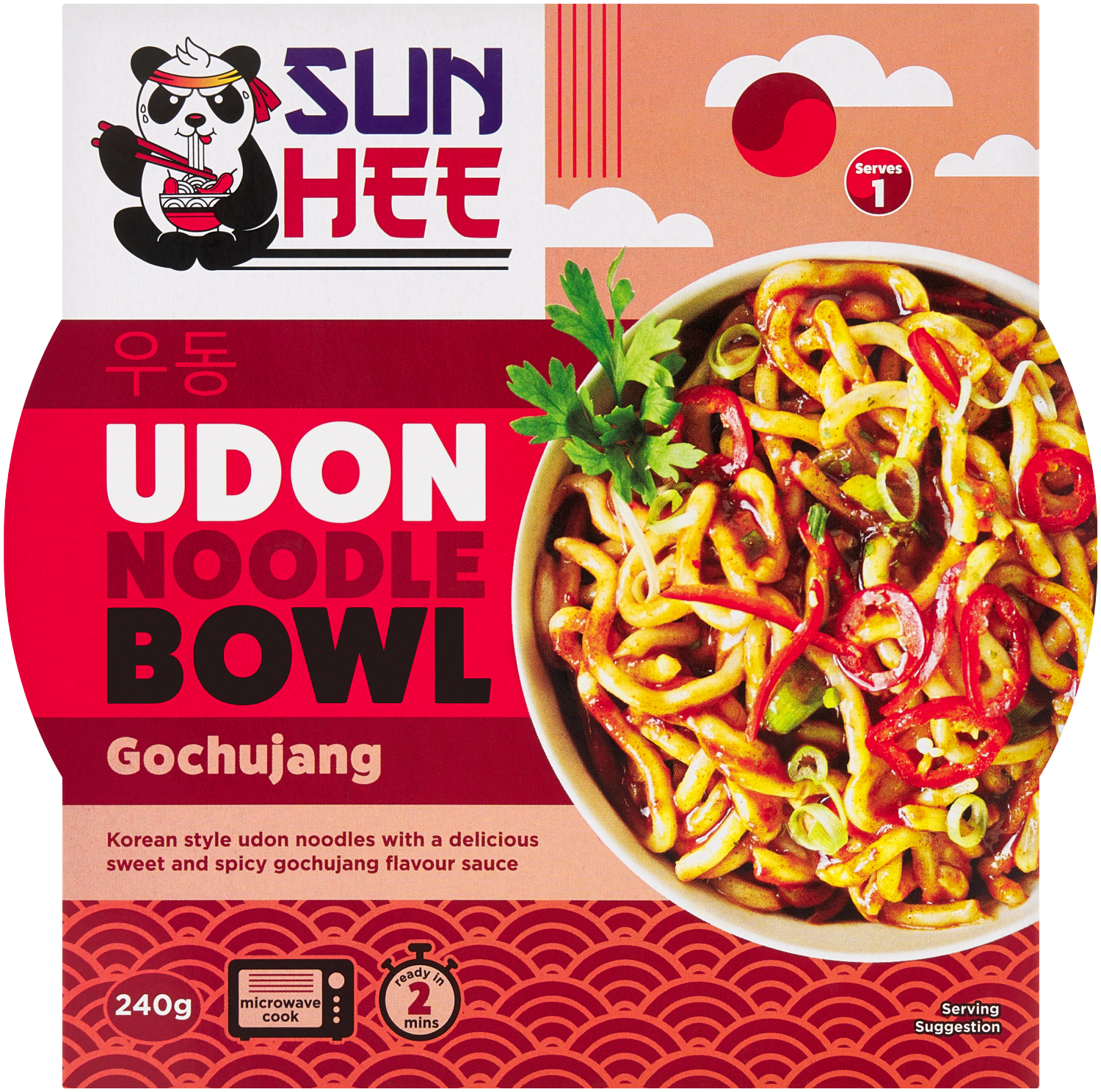 Sun Hee Danie Gotowe Udon Bowl Gochujang 240G