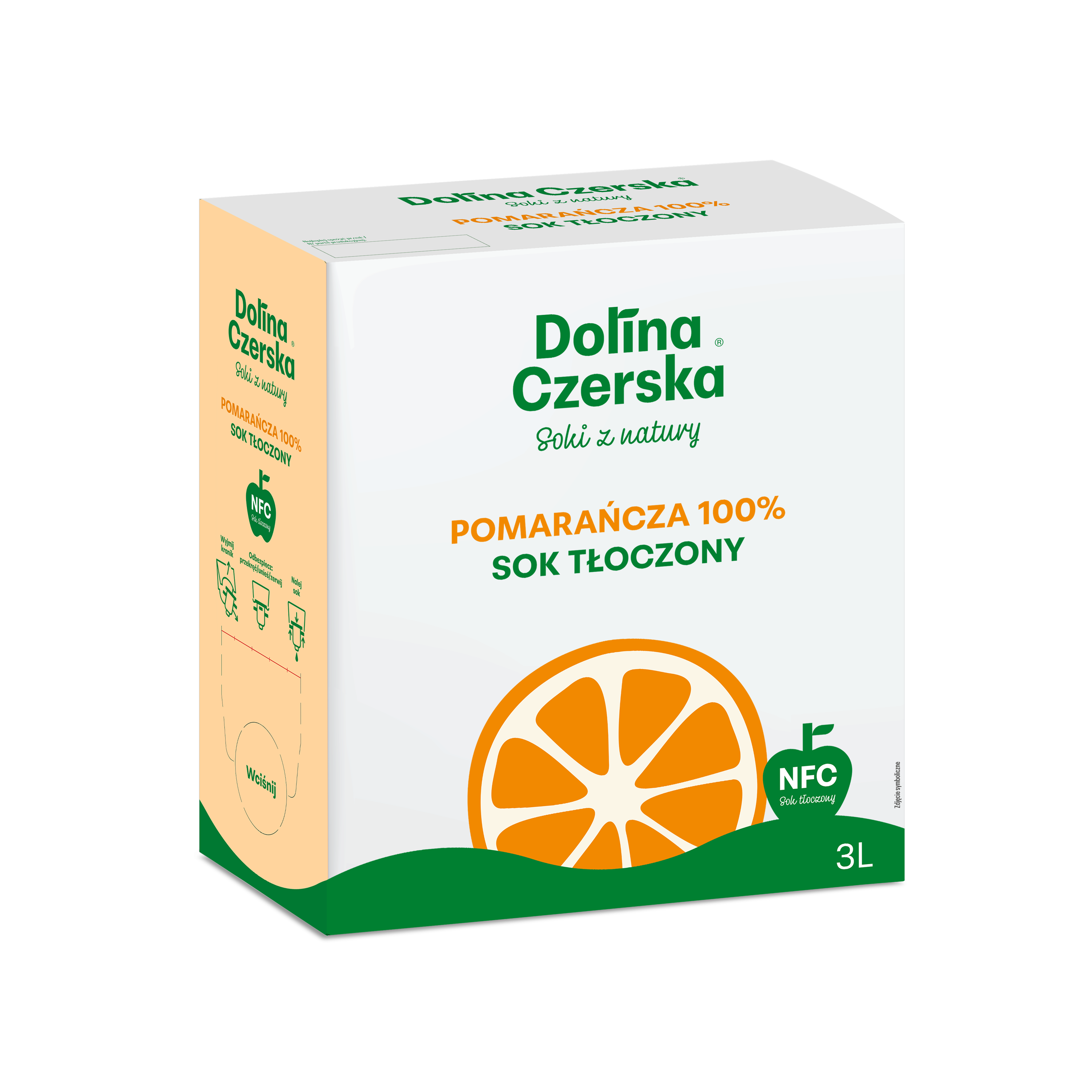 Sok Nfc Pomarańczowy 100% Dolina Czerska 3L