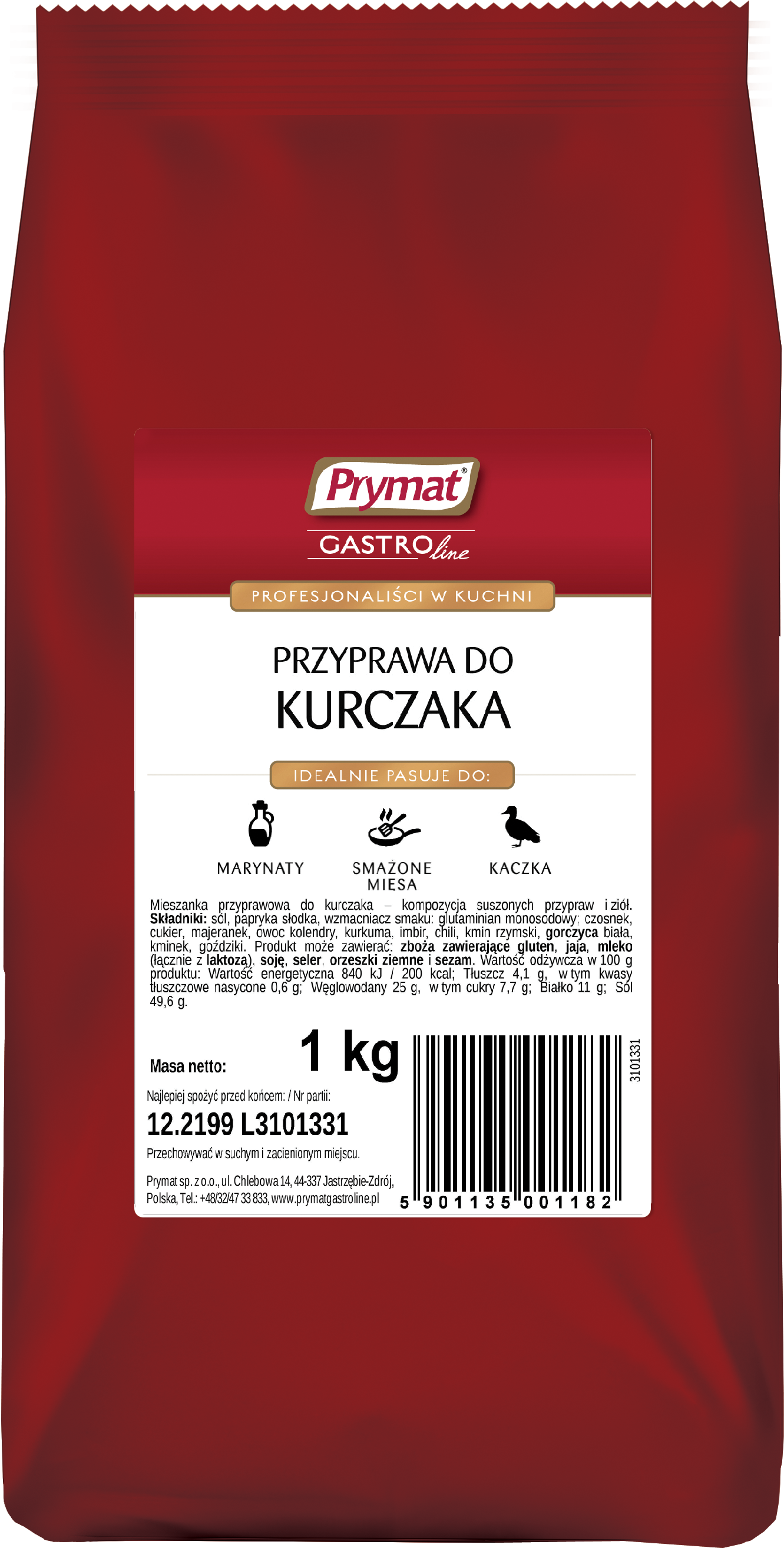 Przyprawa Do Kurczaka 1Kg Prymat Gastroline