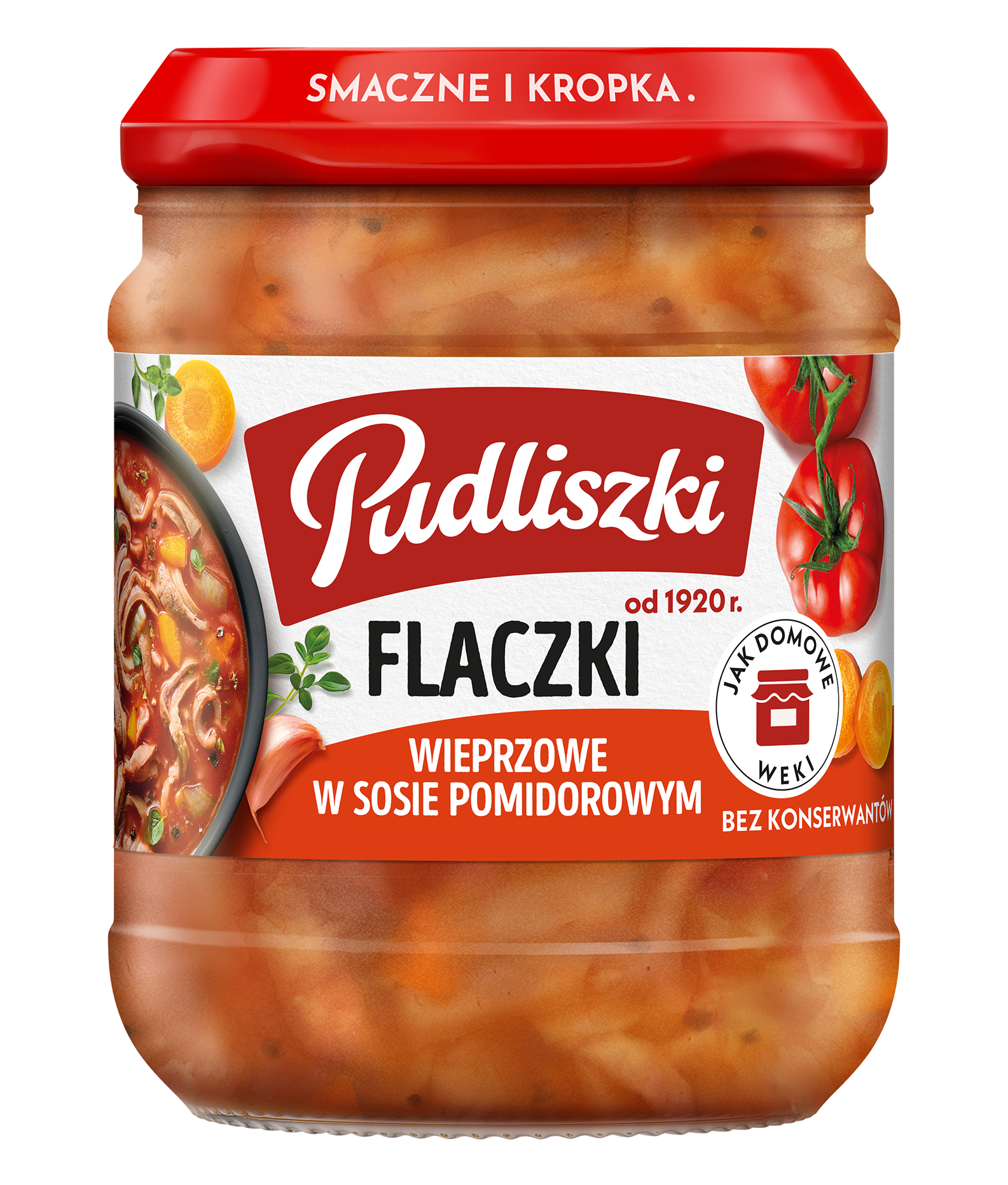 Pudliszki Flaczki Wieprzowe W Sosie Pomidorowym 450G