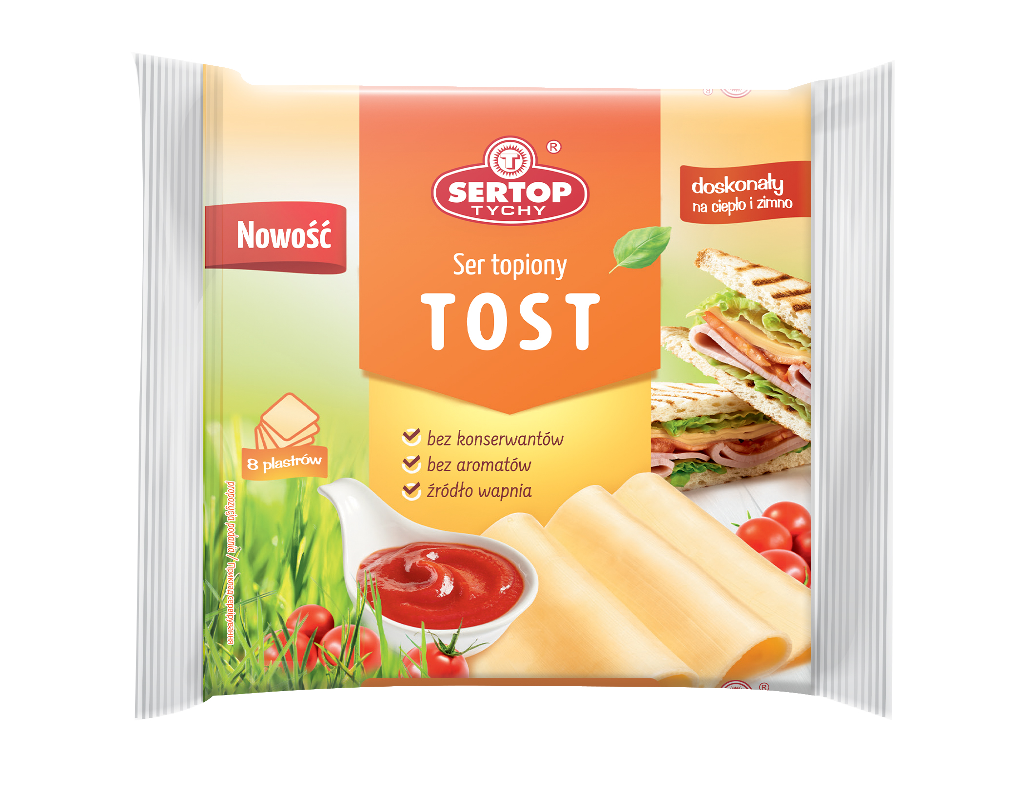 Ser Topiony Tost Plastry 130 G Sertop