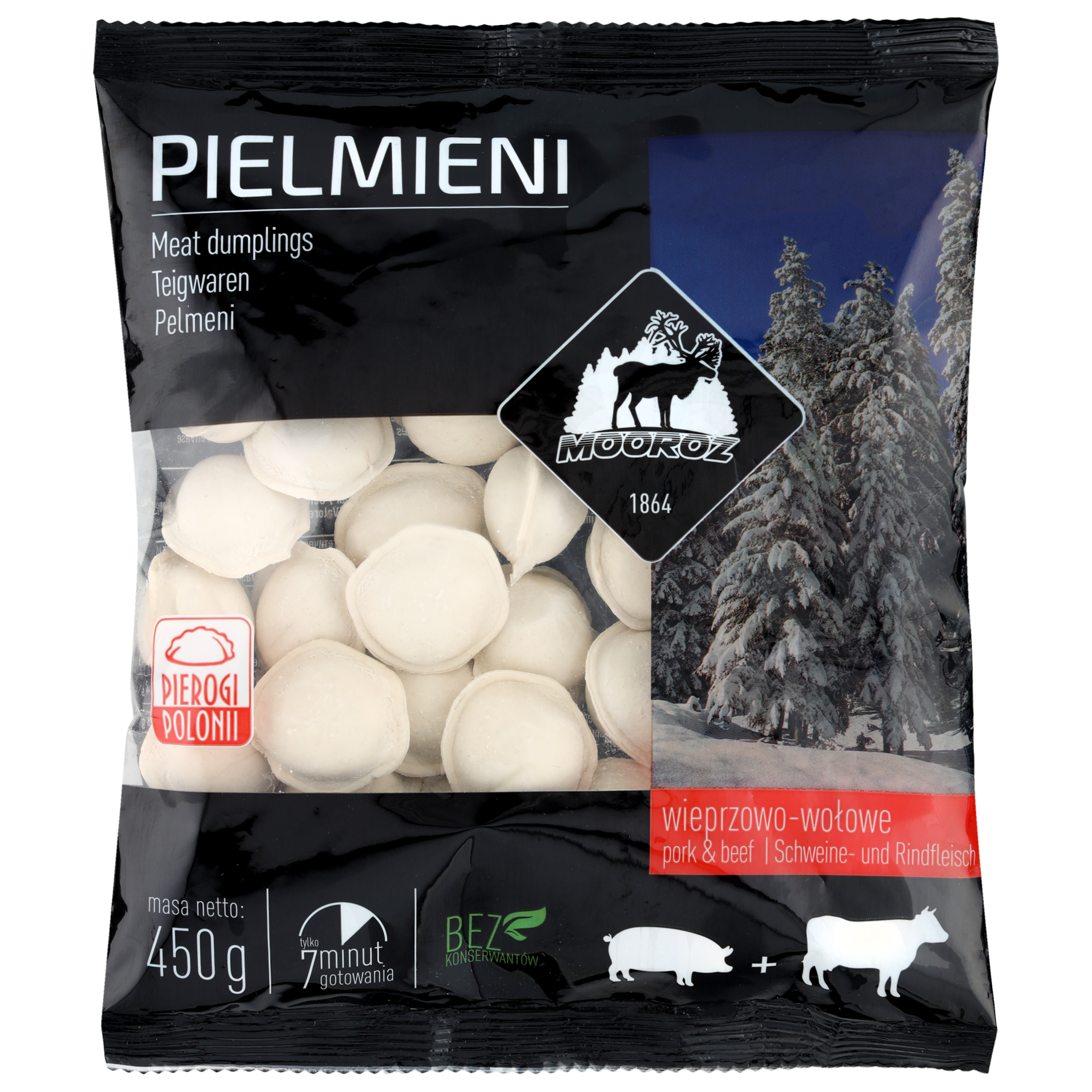 Mooroz Pielmieni Wieprzowo-Wołowe 450G
