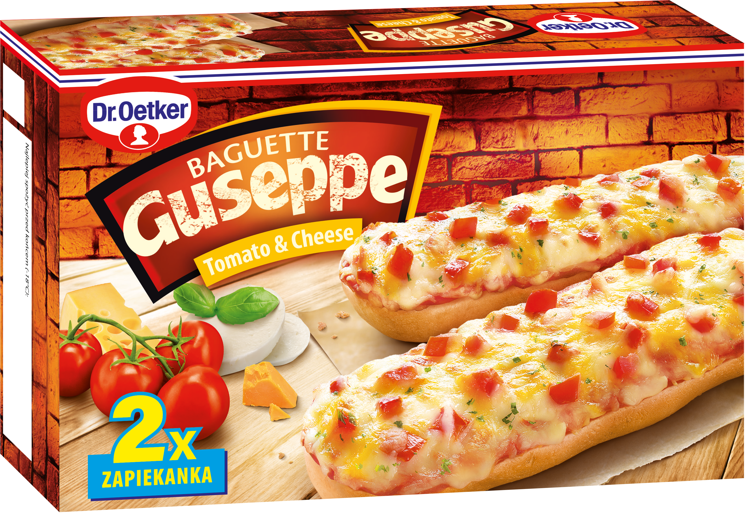 Dr. Oetker Guseppe Zapiekanka Baguette Tomato&Cheese 2 X 125 G