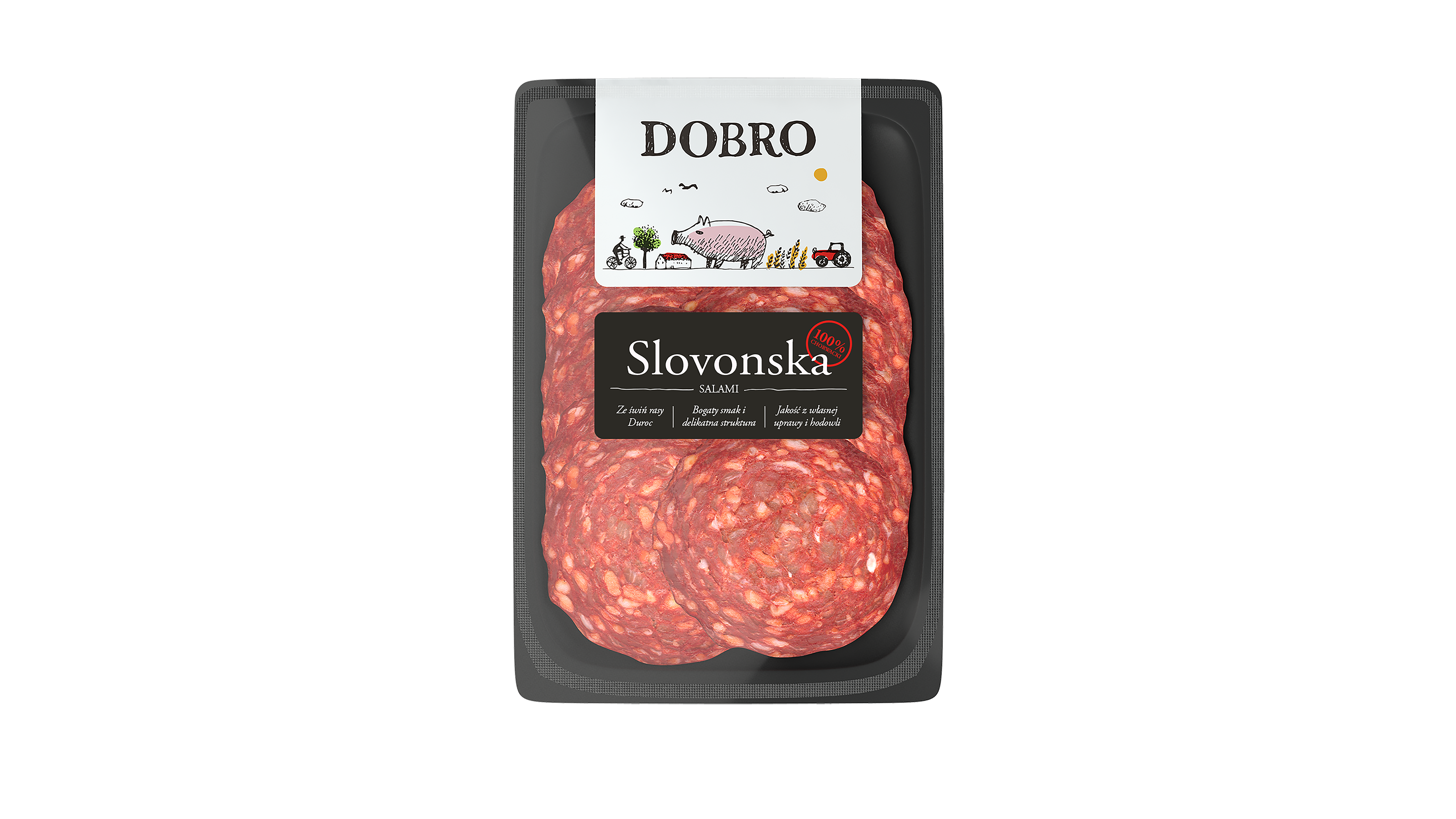 Salami Slovonska Plastry 80 G Dobro