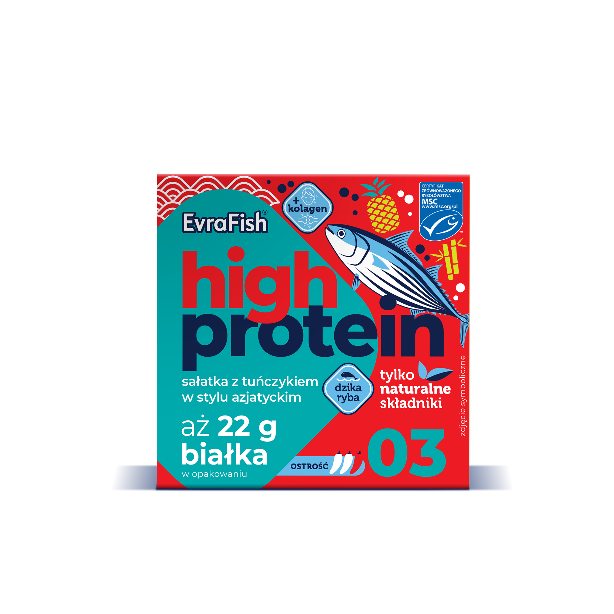 Evrafish Proteinowa Sałatka Z Tuńczykiem W Stylu Azjatyckim 160G