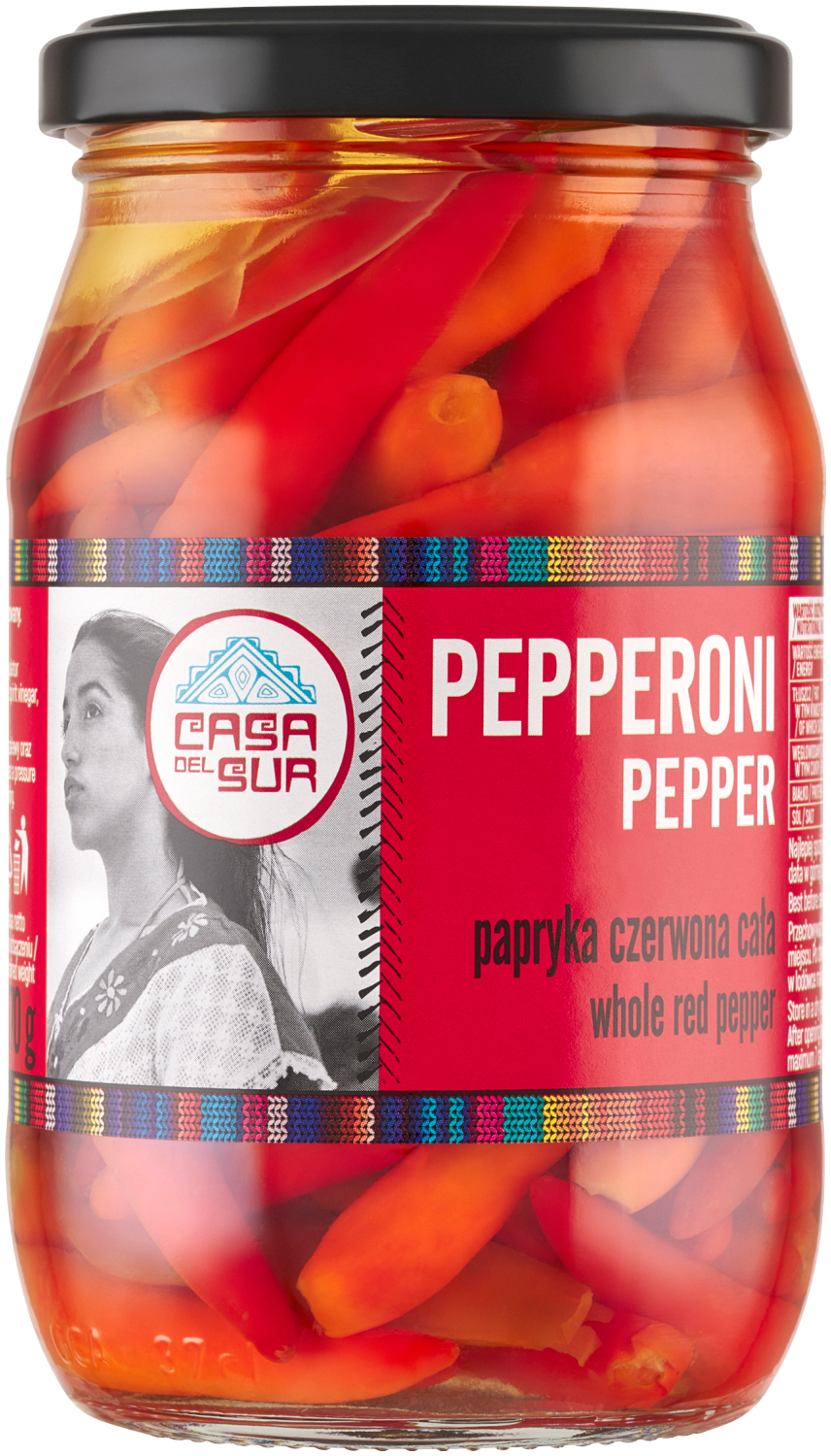 Casa Del Sur Papryka Pepperoni Czerwona Cała 325G