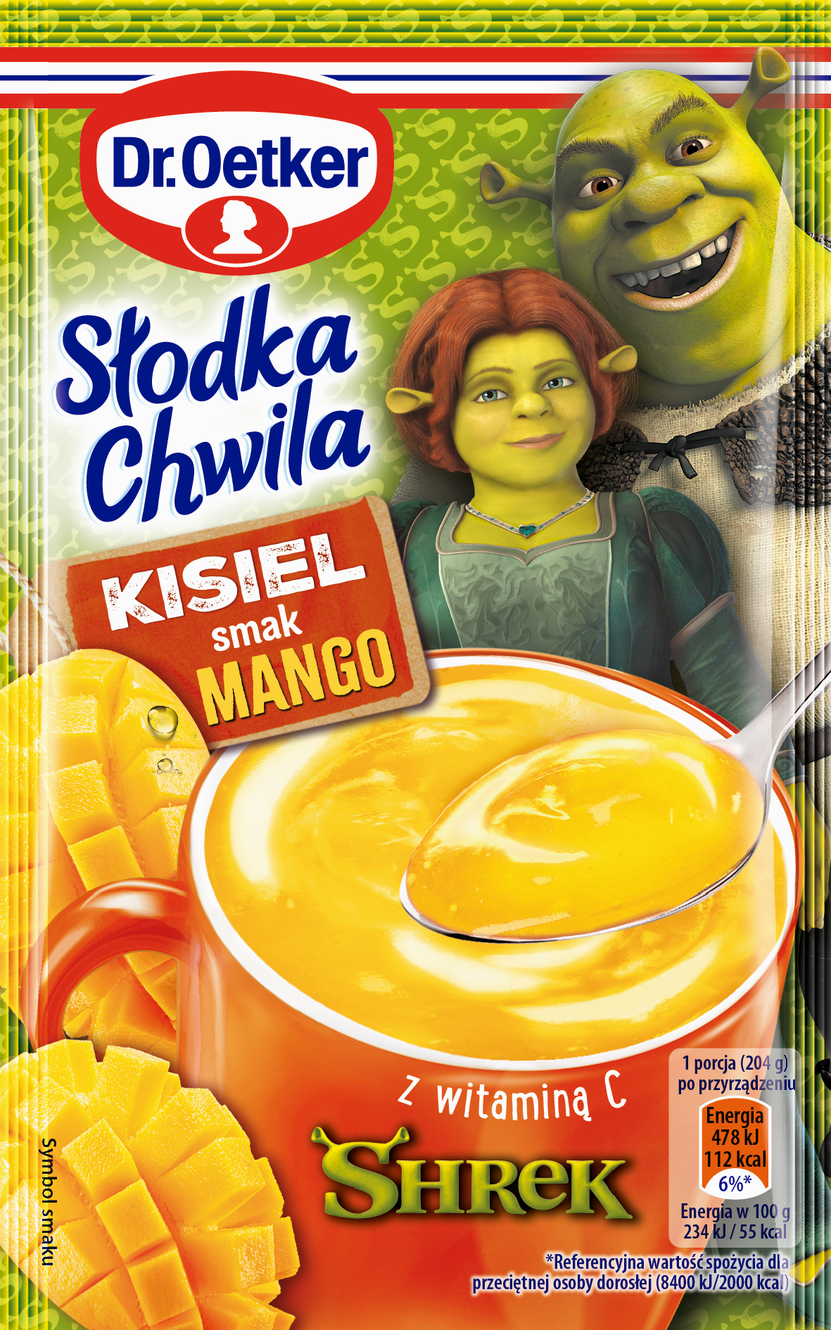 Dr. Oetker Słodka Chwila Shrek Kisiel Mango 29 G