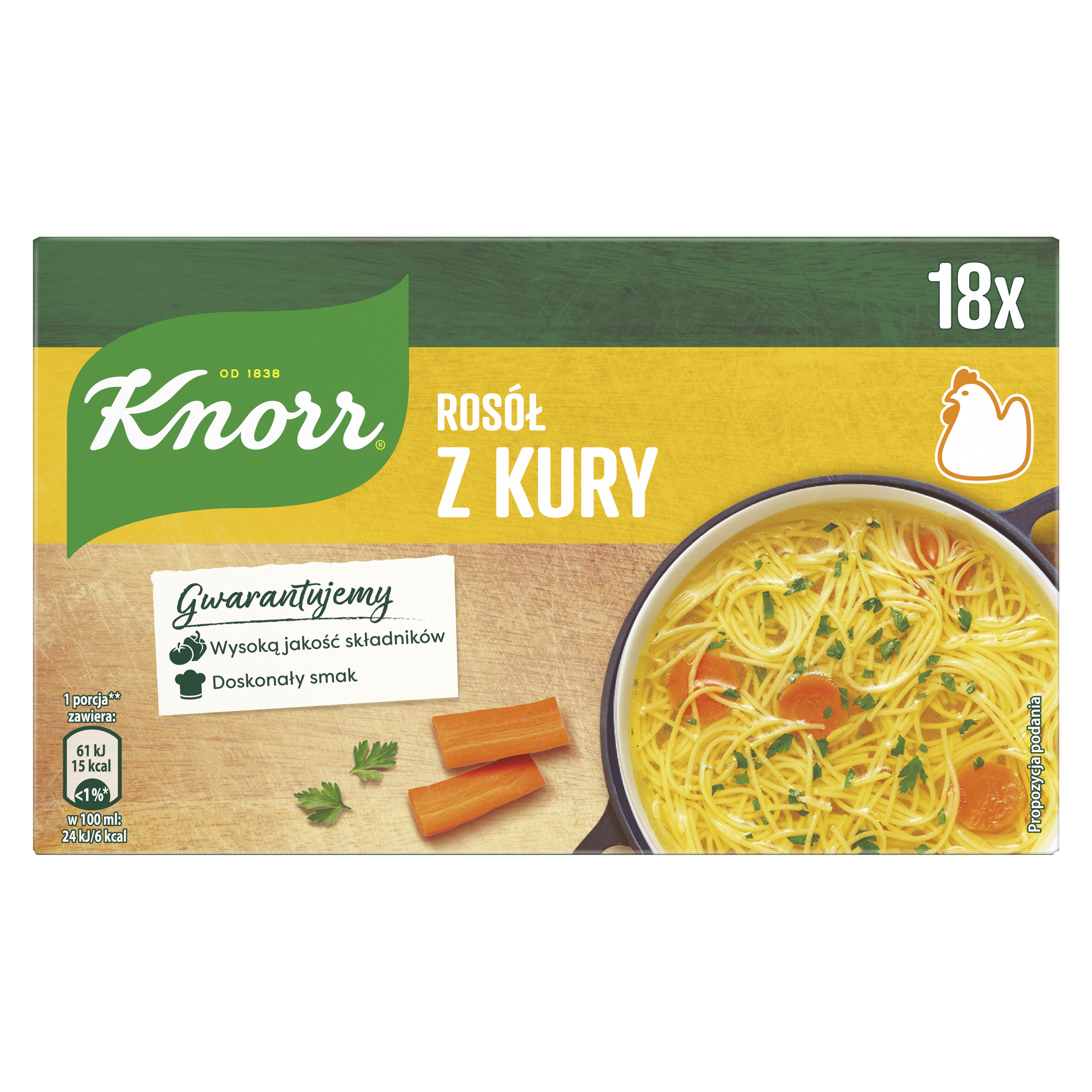 Knorr Rosół Rosół Z Kury 9 L 180G