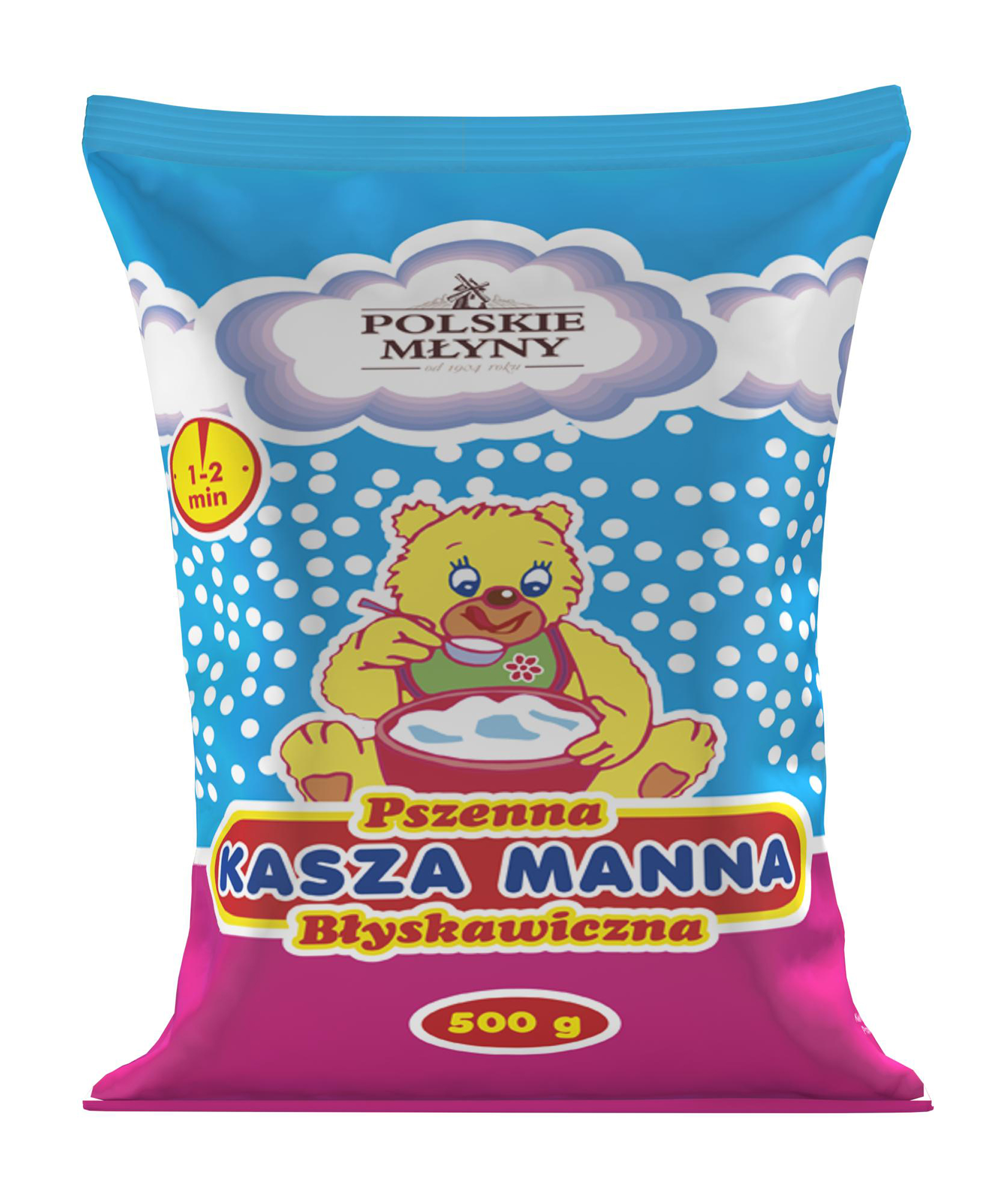 Polskie Młyny Pszenna Kasza Manna Błyskawiczna 0,5Kg