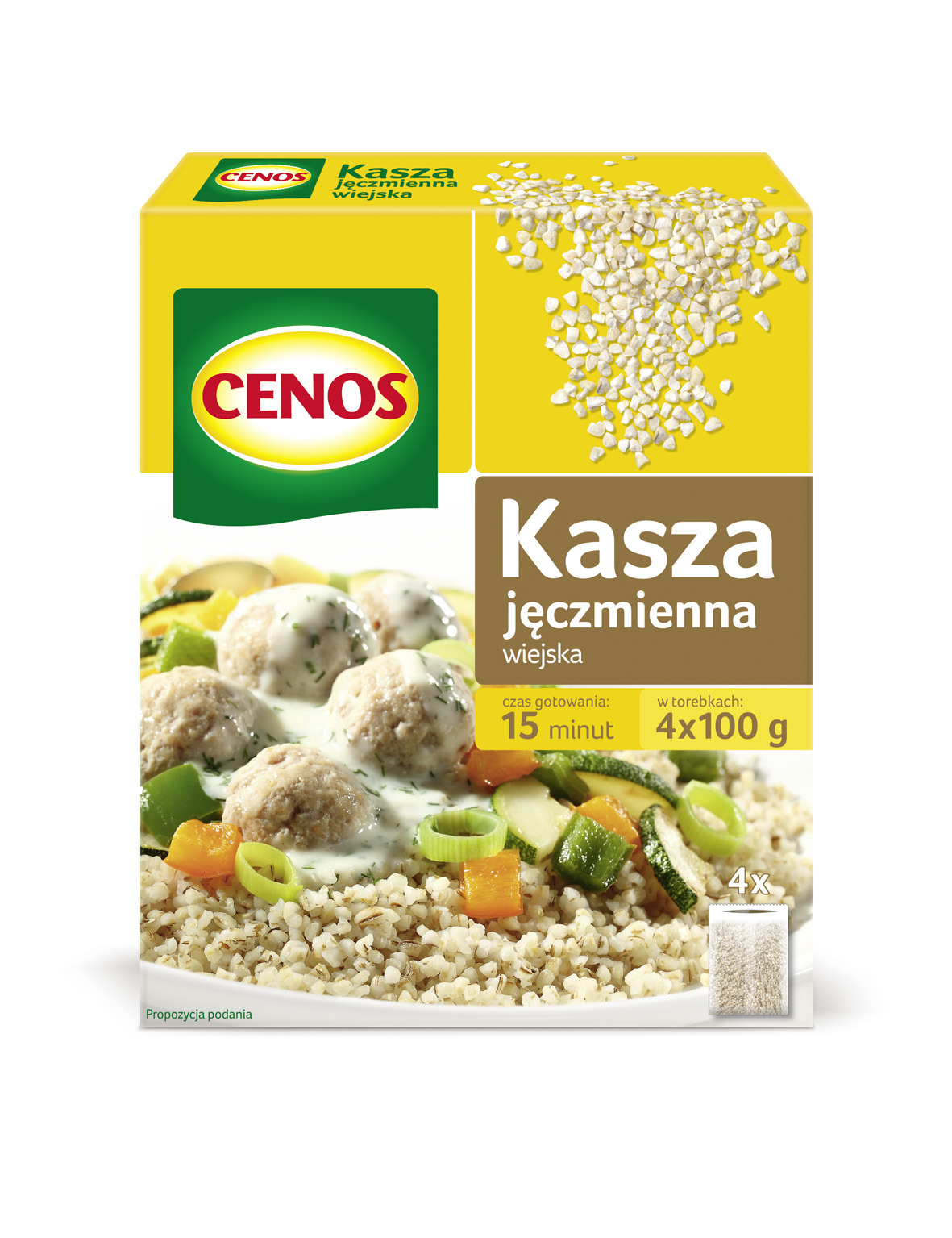Kasza Jęczmienna Wiejska 4 X 100 G Cenos