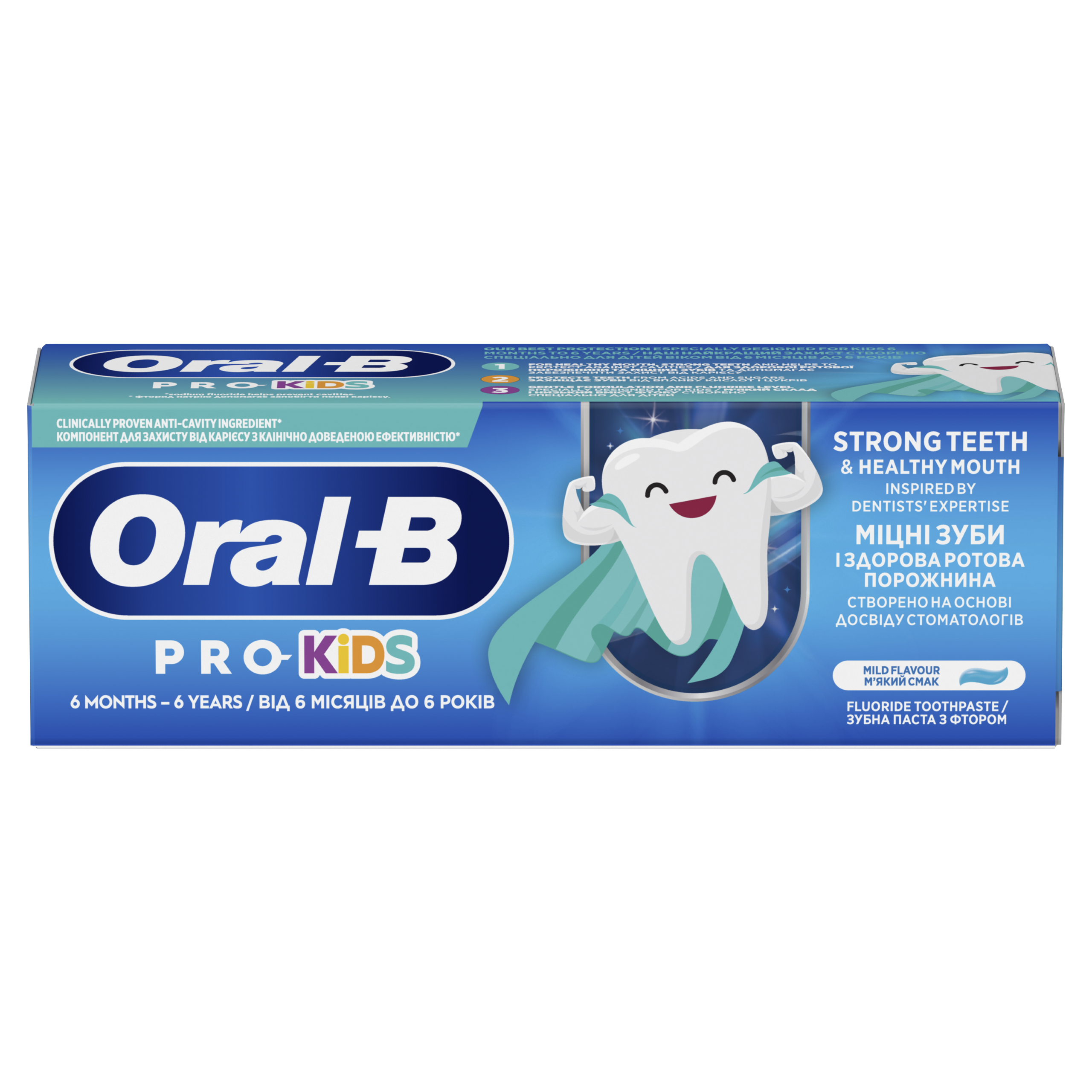 Oral-B Pro Kids Pasta Do Zębów, 0-6 Lat 50 Ml