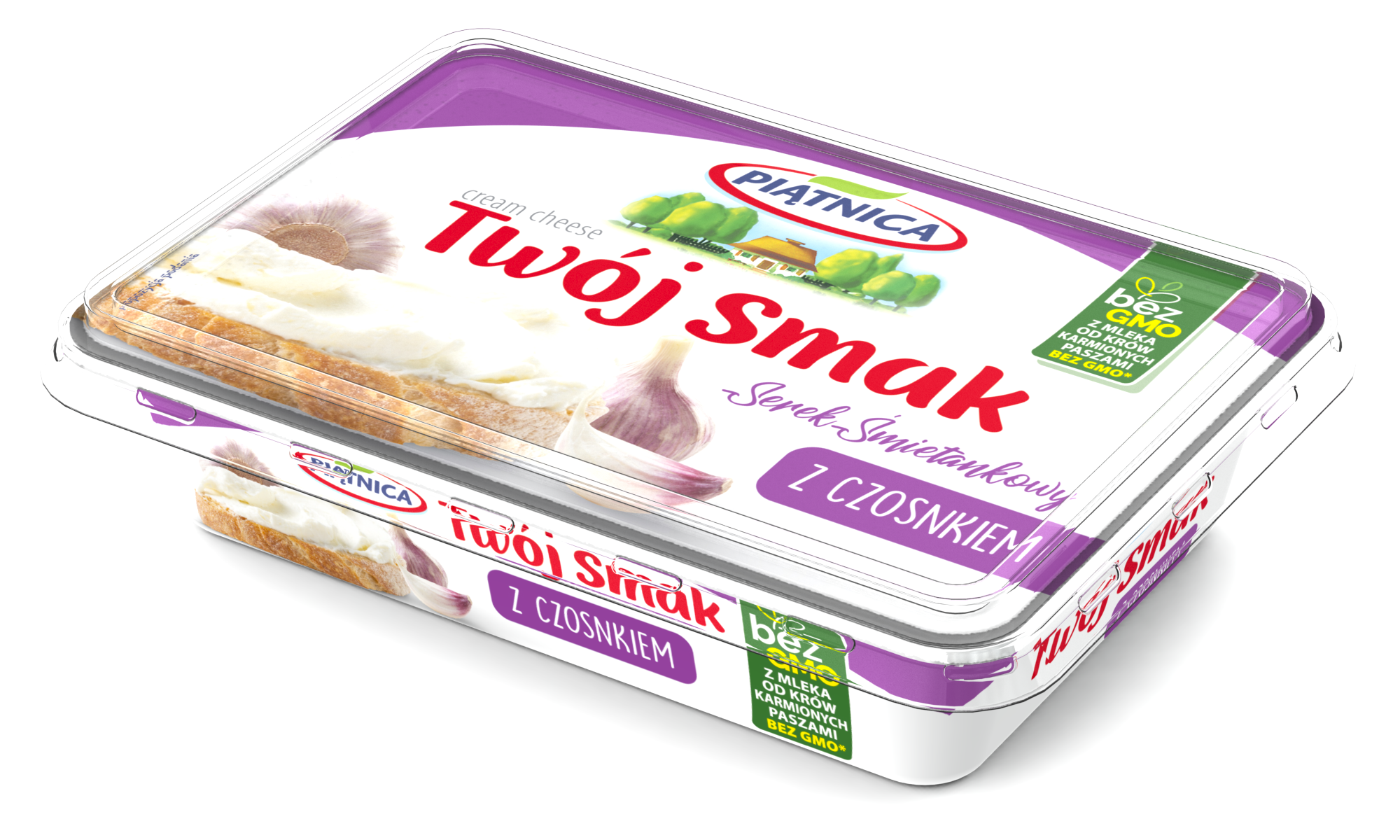 Piątnica Serek Twój Smak Z Czosnkiem 135 G