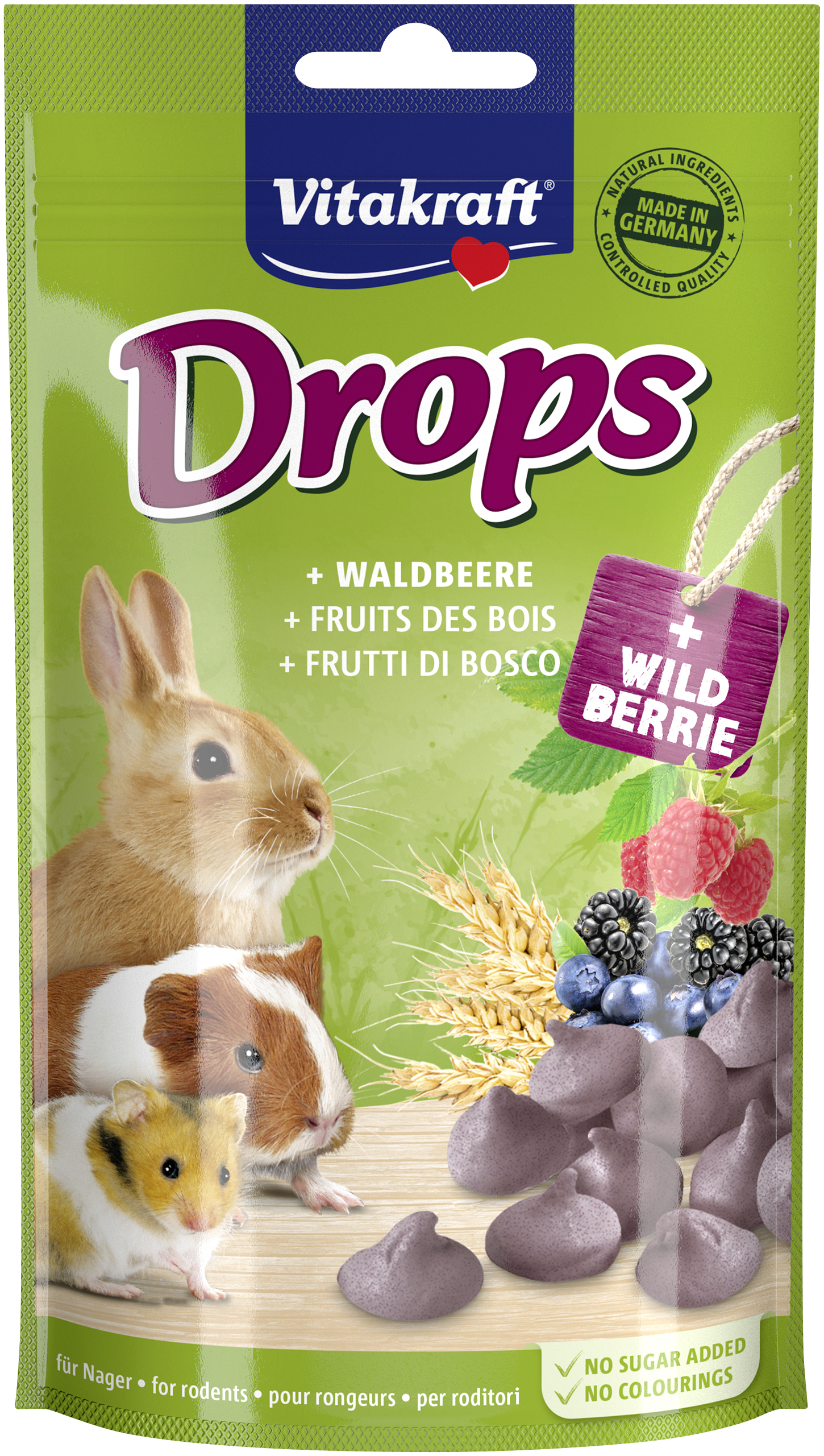 Vitakraft Drops 75G Owoce Leśne Przysmak Dla Gryzoni