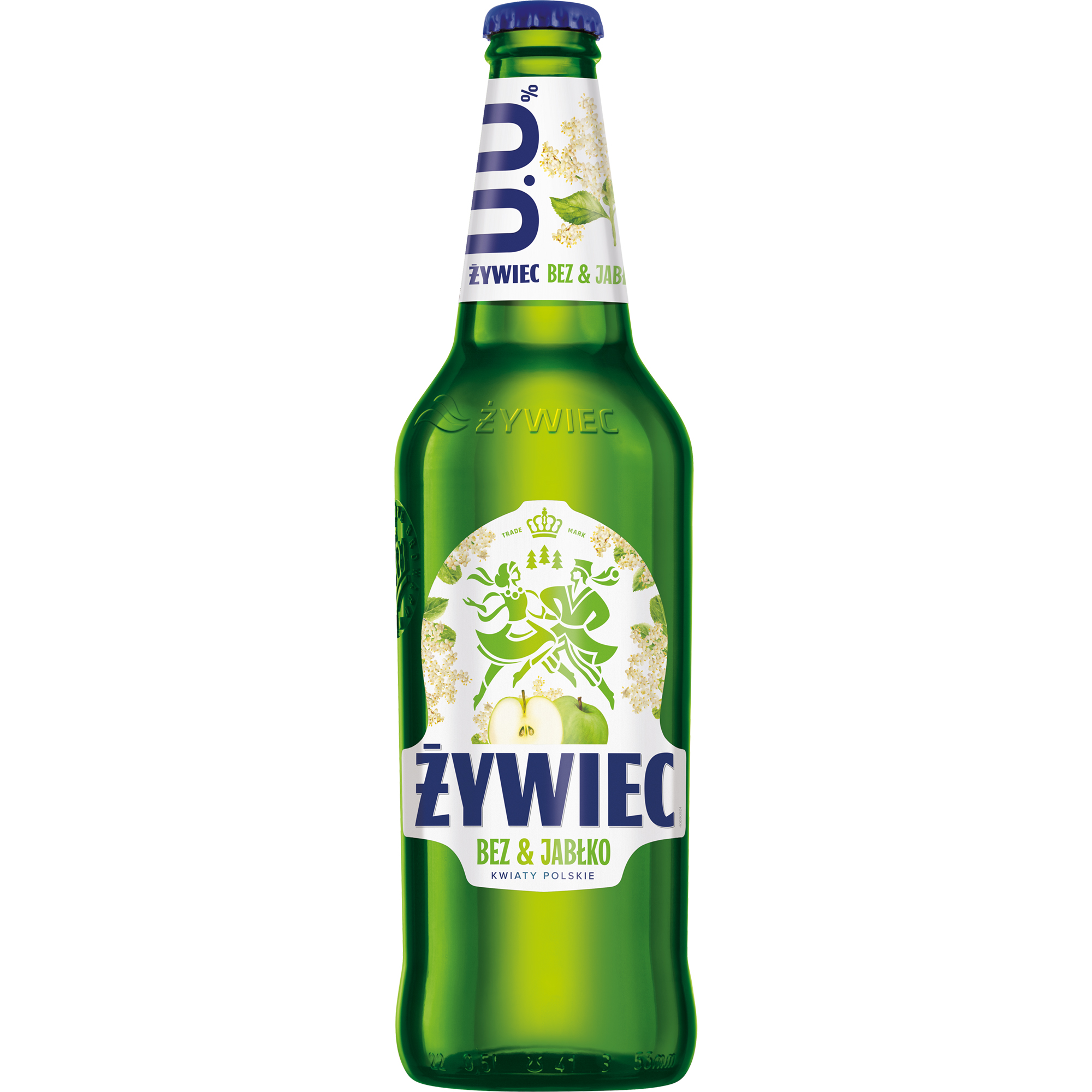 Żywiec 0,0% Bez & Jabłko Kwiaty Polskie 500 Ml Butelka Zwrotna