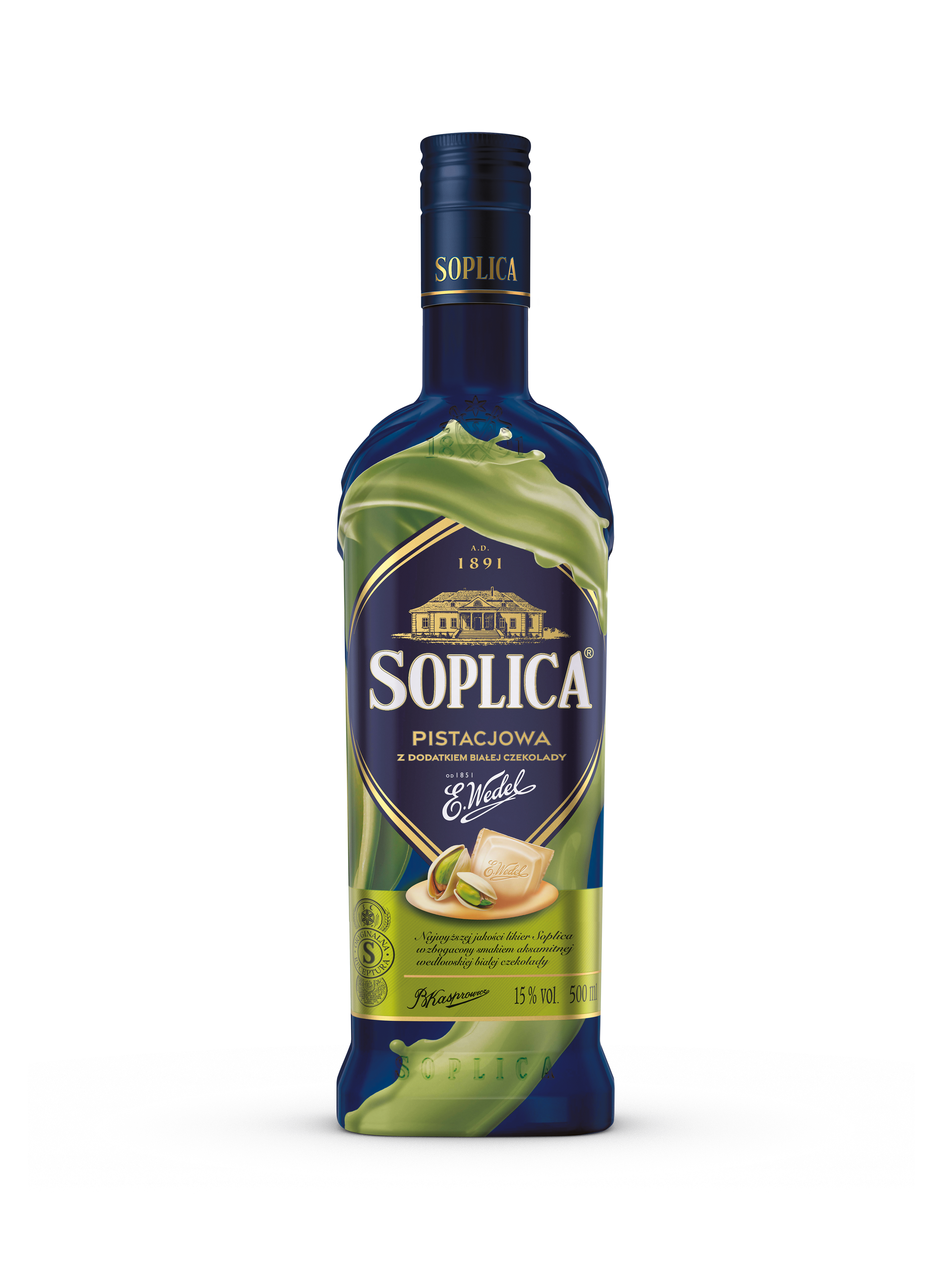 Soplica & Wedel Likier Pistacja 500 Ml 15%