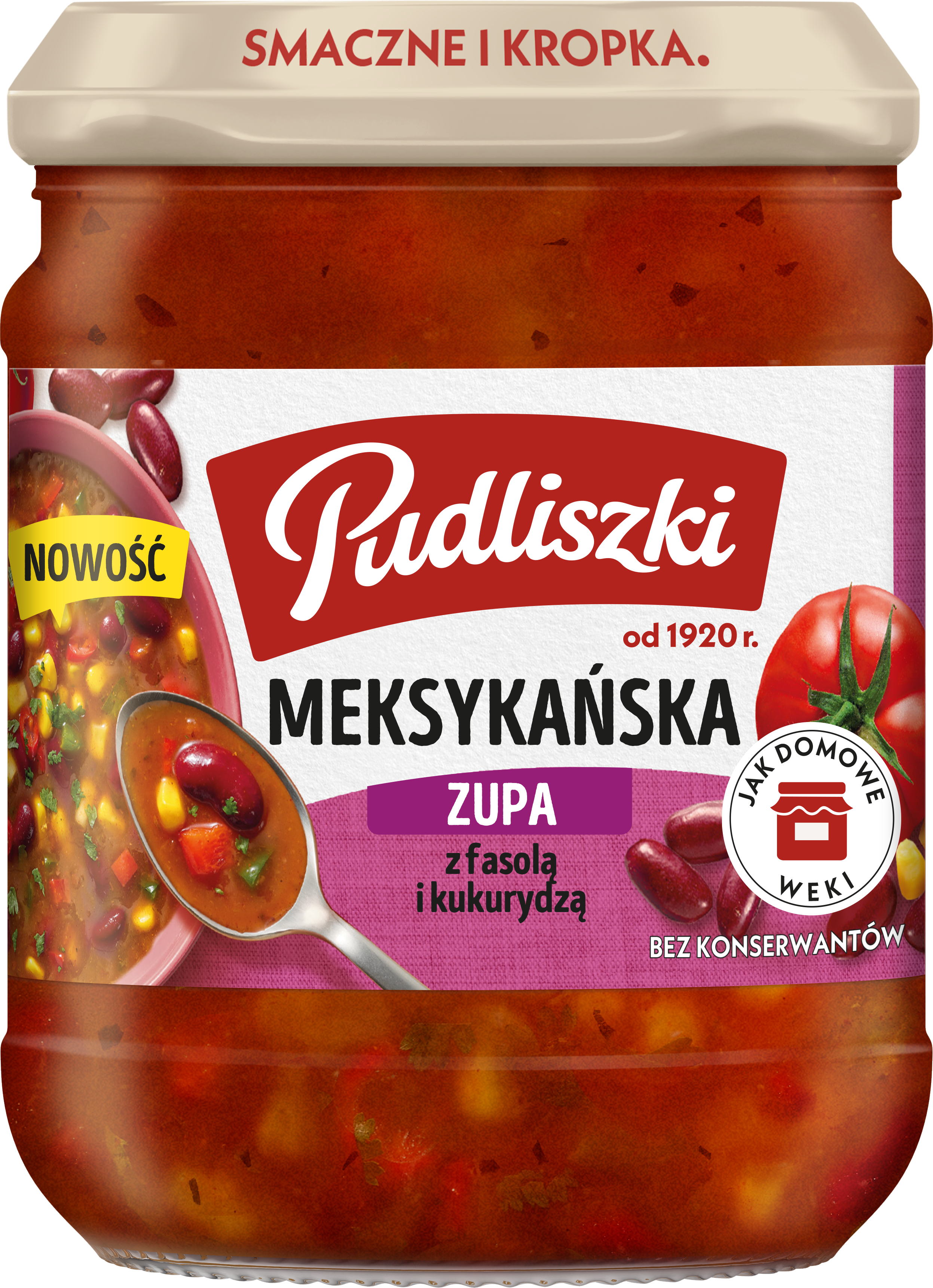 Zupa Meksykańska Z Fasolą I Kukurydzą Pudliszki 440G