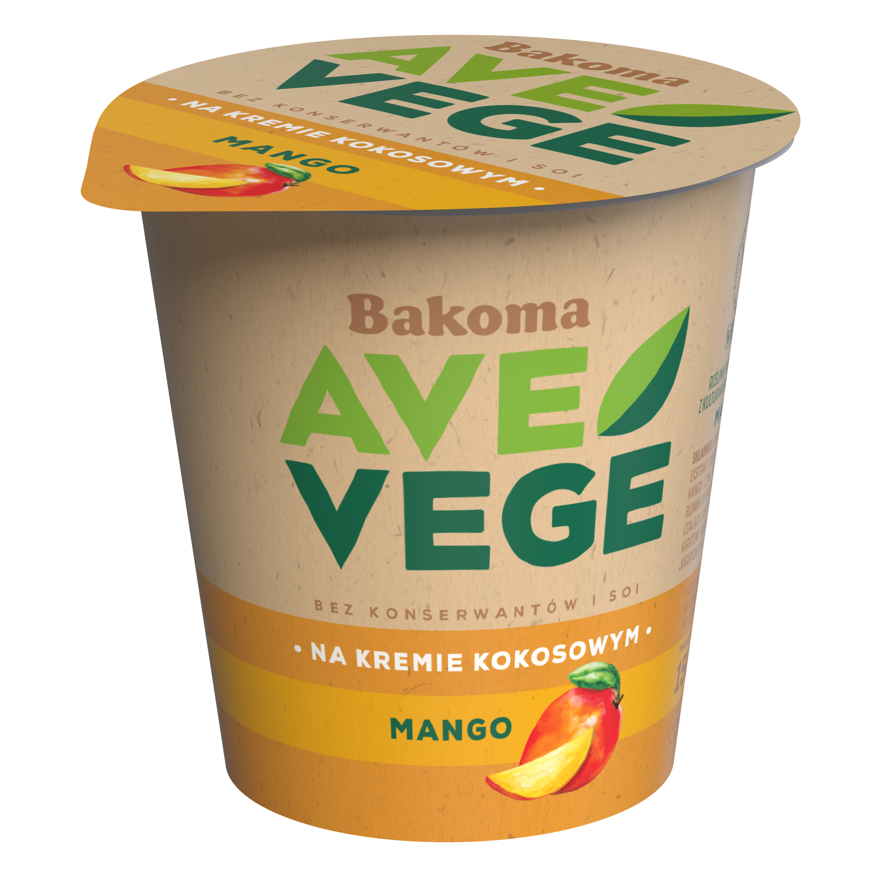 Jogurt Ave Vege Mango 150G Bakoma