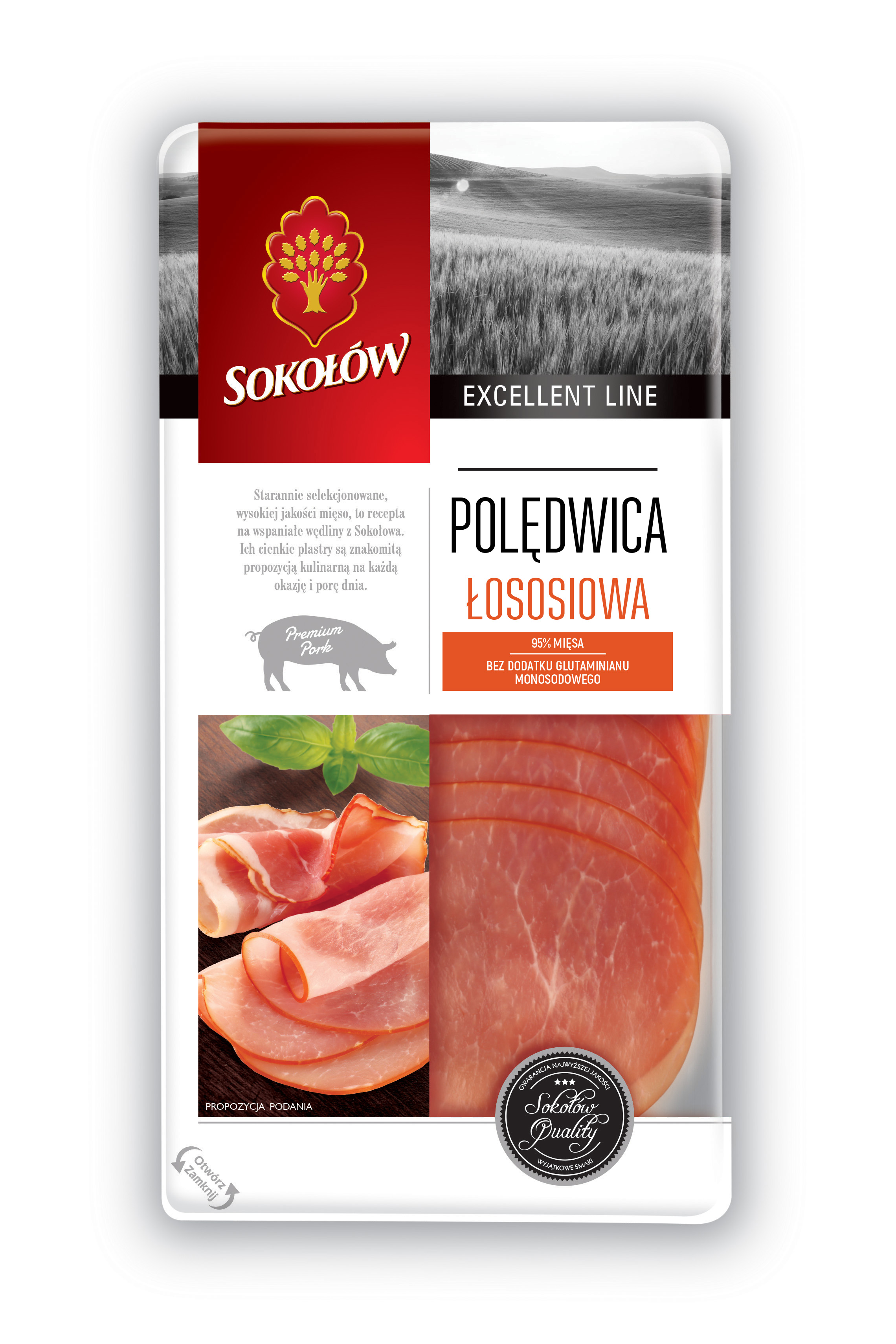 Polędwica Łososiowa Plastry 90 G Sokołów