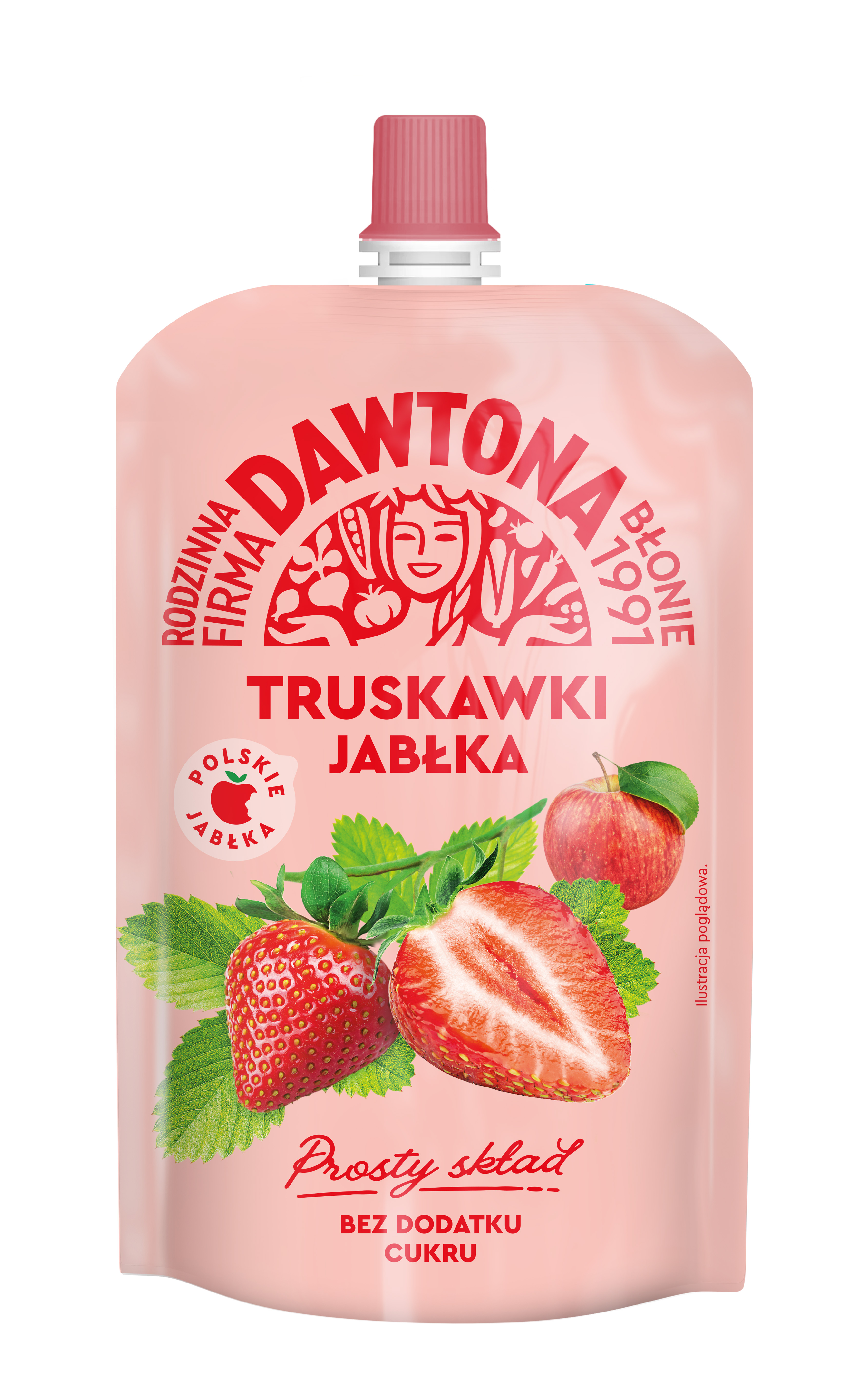 Dawtona Mus Jabłkowo-Truskawkowy 180G