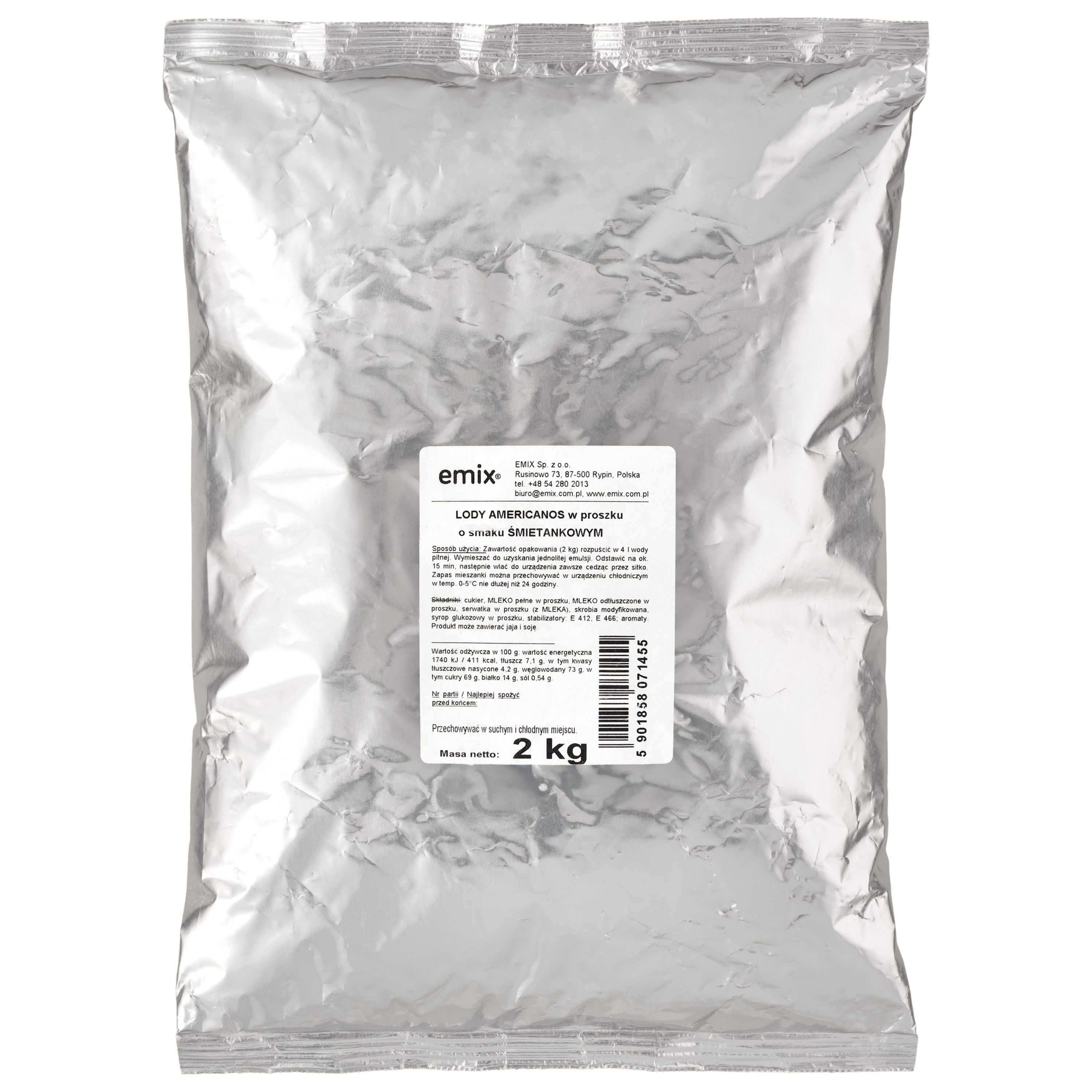 Lody Americanos Śmietanka Emix 2Kg