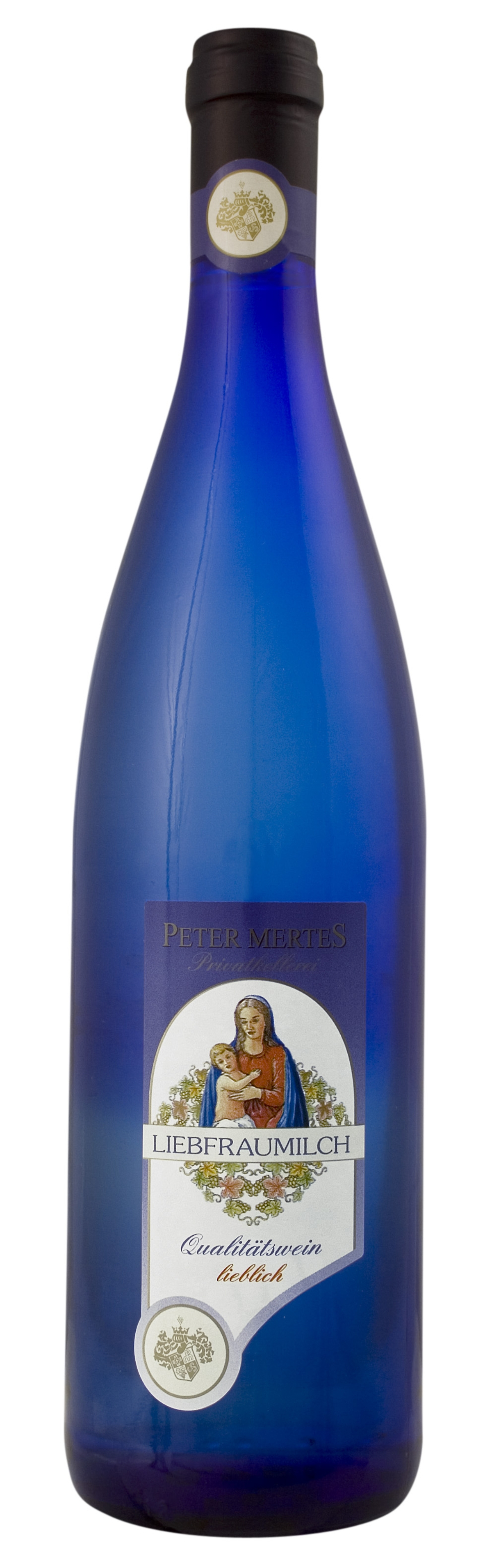 Peter Mertes Liebfraumilch Niebieska Butelka Wino Białe 750 Ml