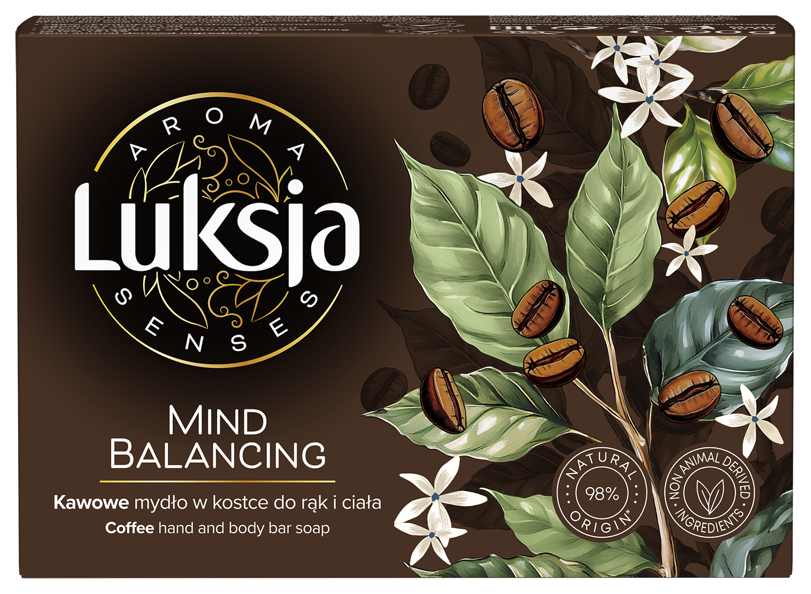 Luksja Aroma Senses Mind Balancing Kawowe Mydło W Kostce Do Rąk I Ciała 90 G
