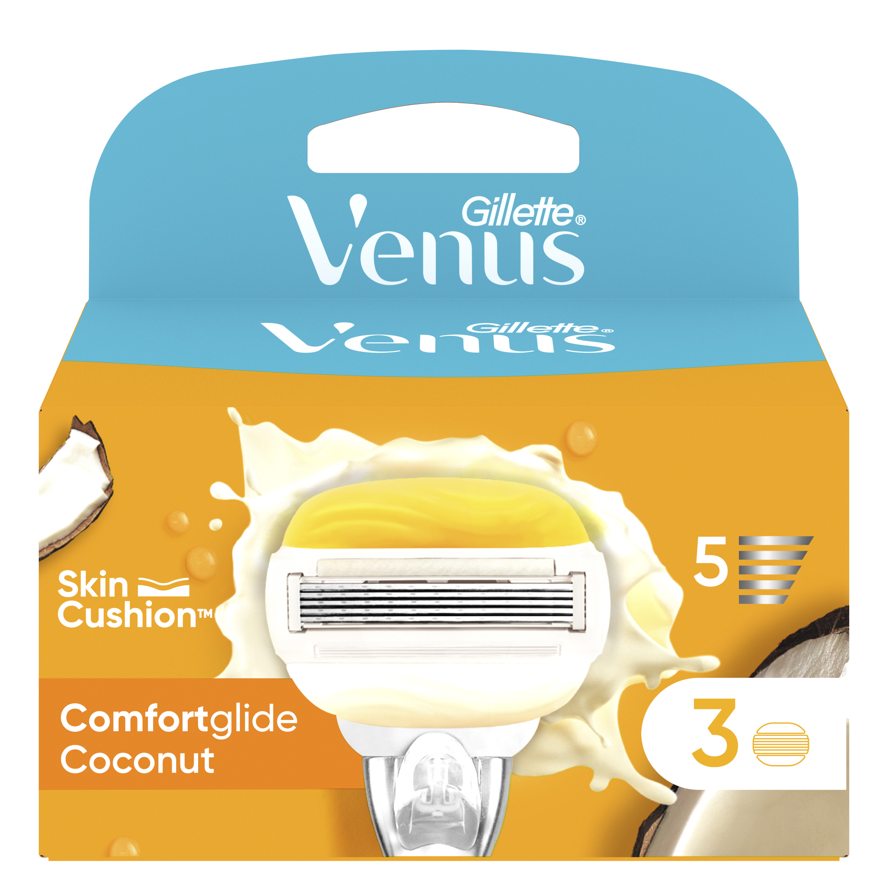 Venus Comfortglide Coconut Plus Olay Wkłady Do Maszynki X3