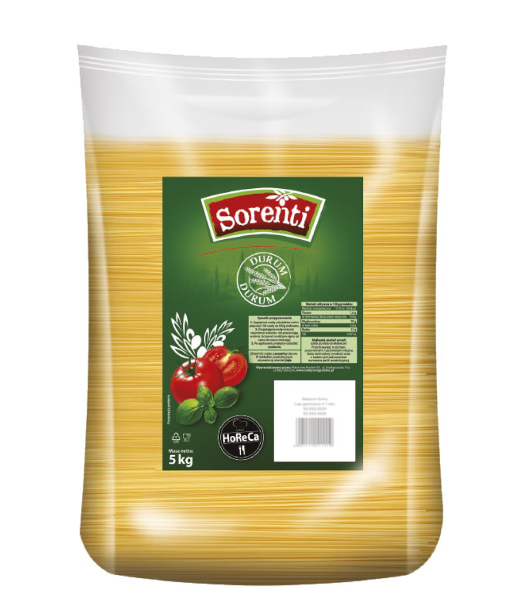 Makaron Sorenti Spaghetti Durum 5000G