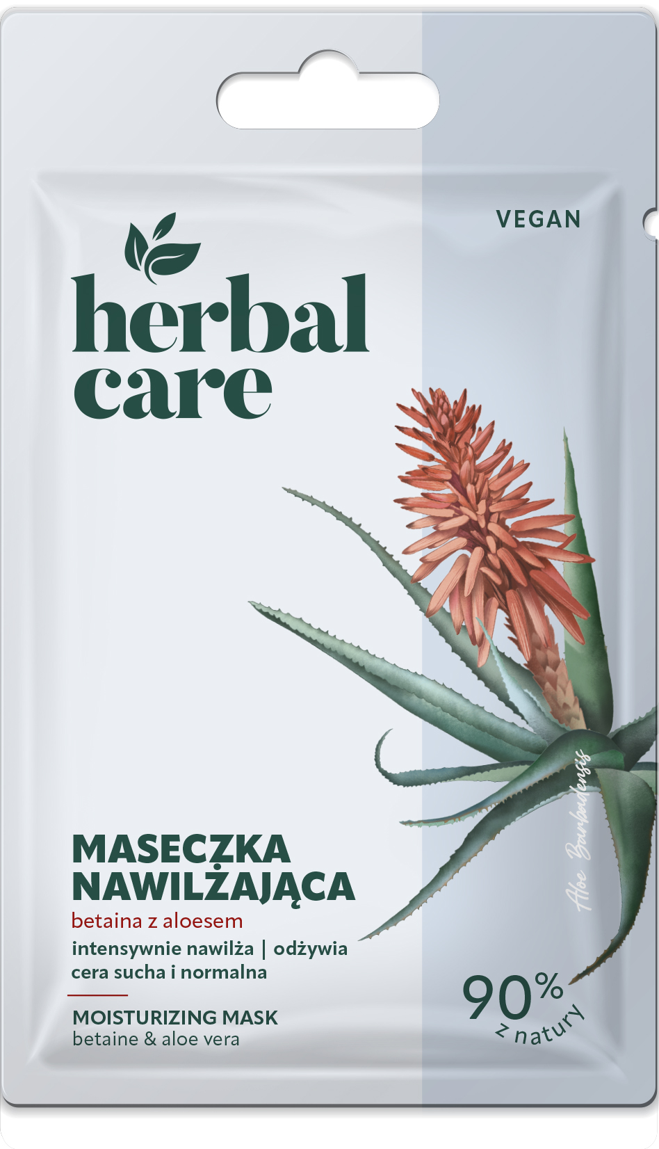 Herbal Care Nawilżająca Maseczka Betaina Z Aloesem, 7 G