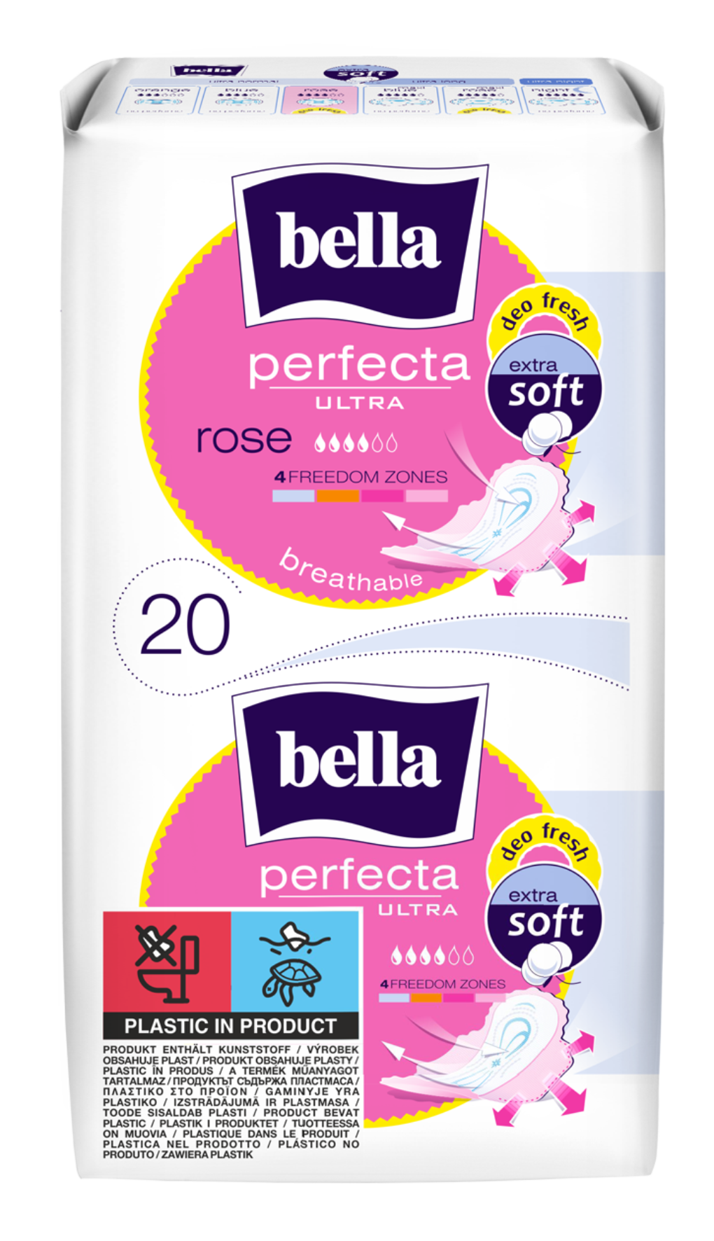 Podpaski Bella Perfecta Ultra Rose 20 Szt.