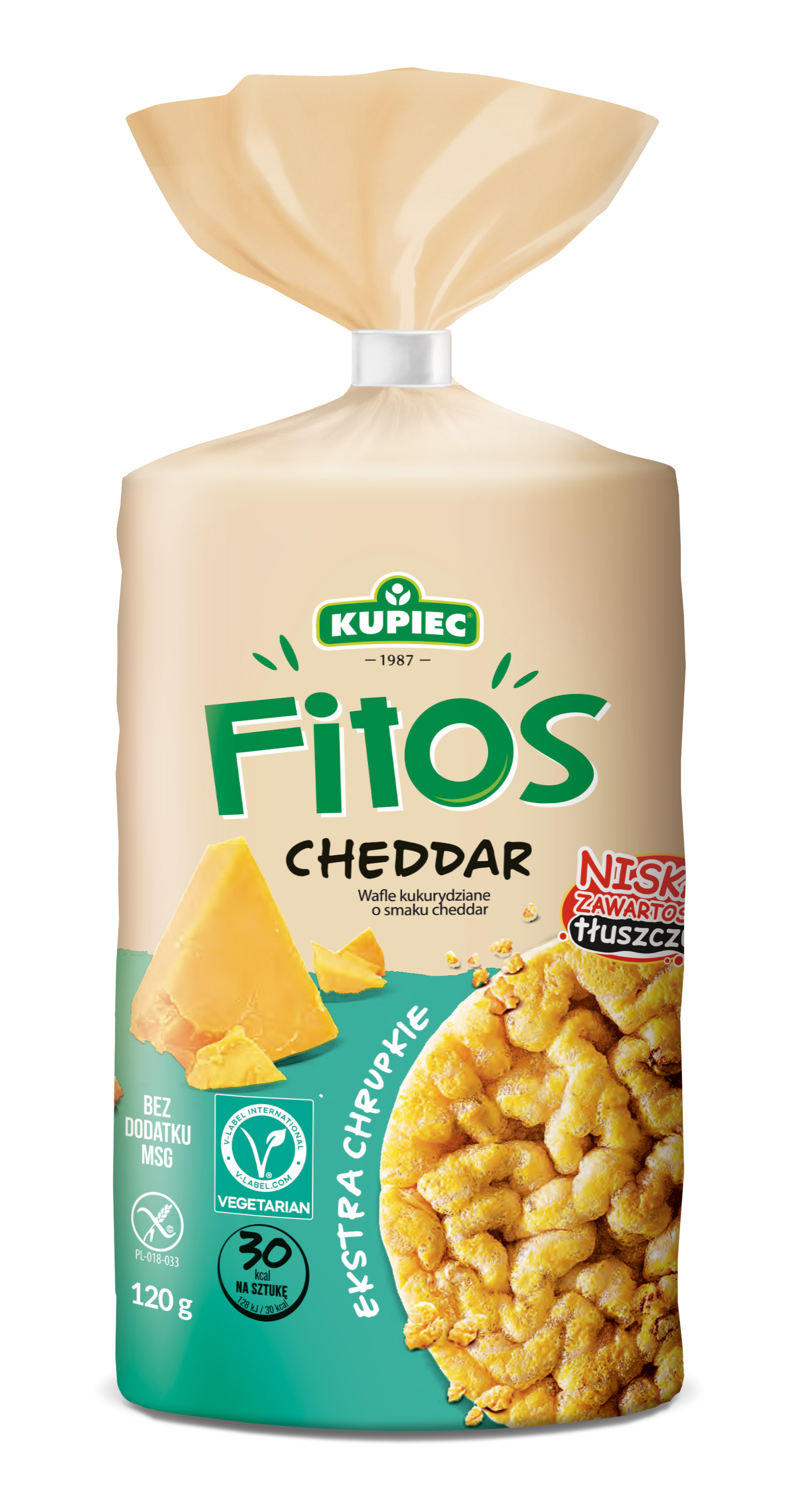 Kupiec Wafle Kukurydziane Cheddar 120G