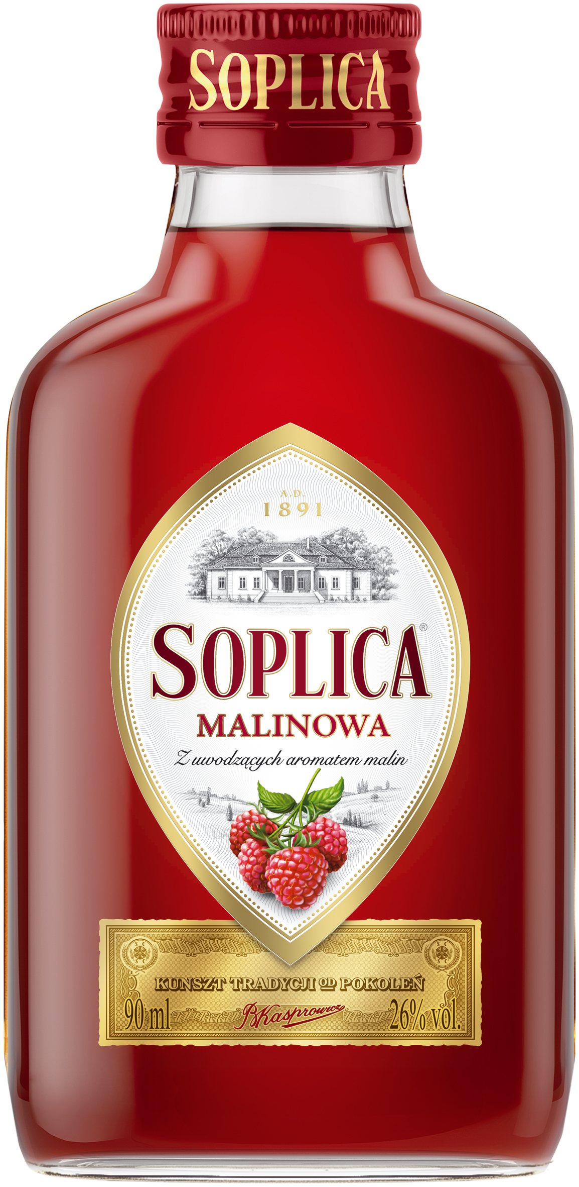 Likier Soplica Malinowa 26% 90 Ml