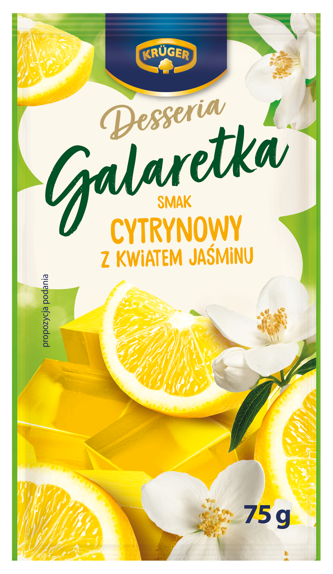 Kruger Desseria Galaretka Smak Cytrynowy Z Kwiatem Jaśminu 75G