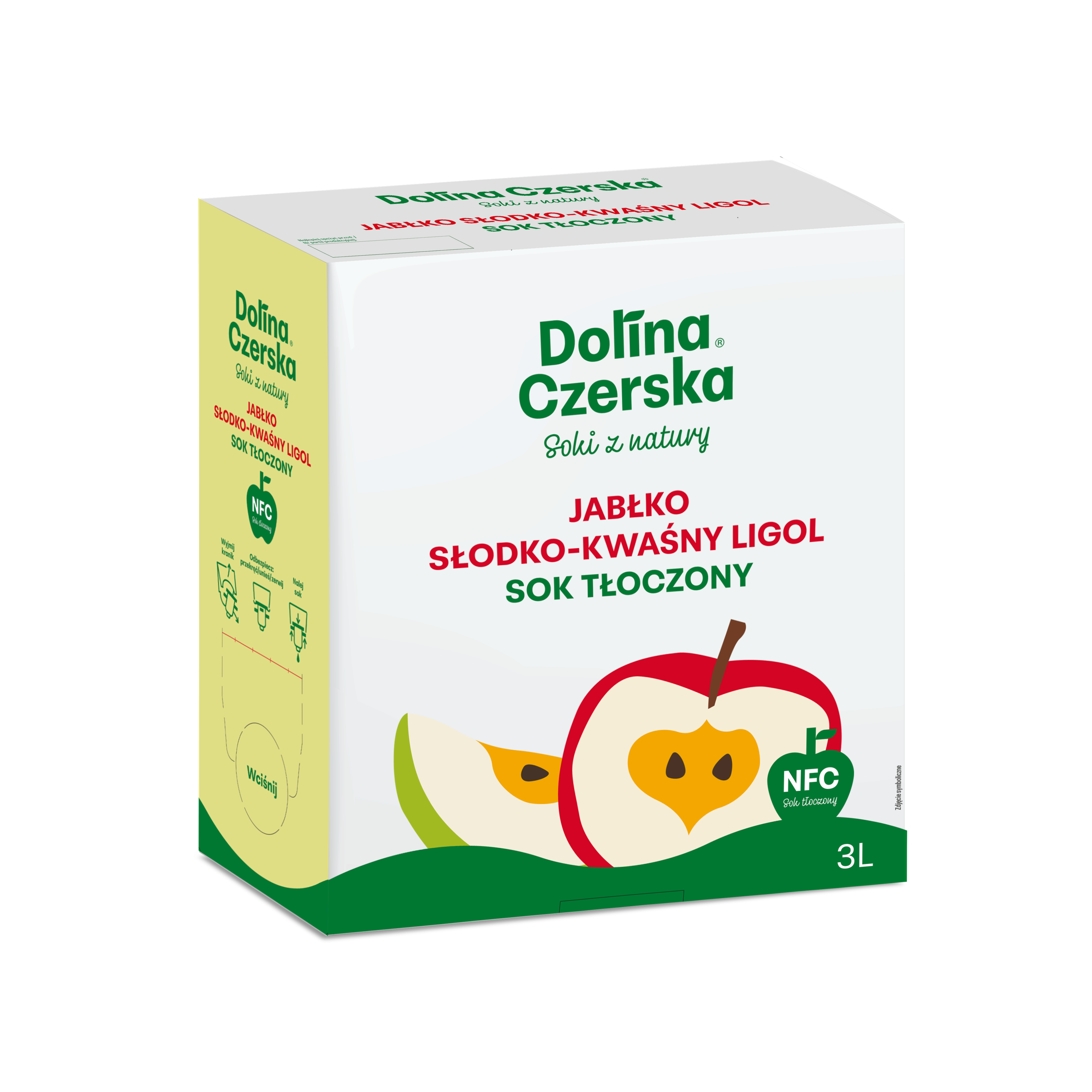 Sok Nfc Jabłkowy Ligol 100% Dolina Czerska 3L