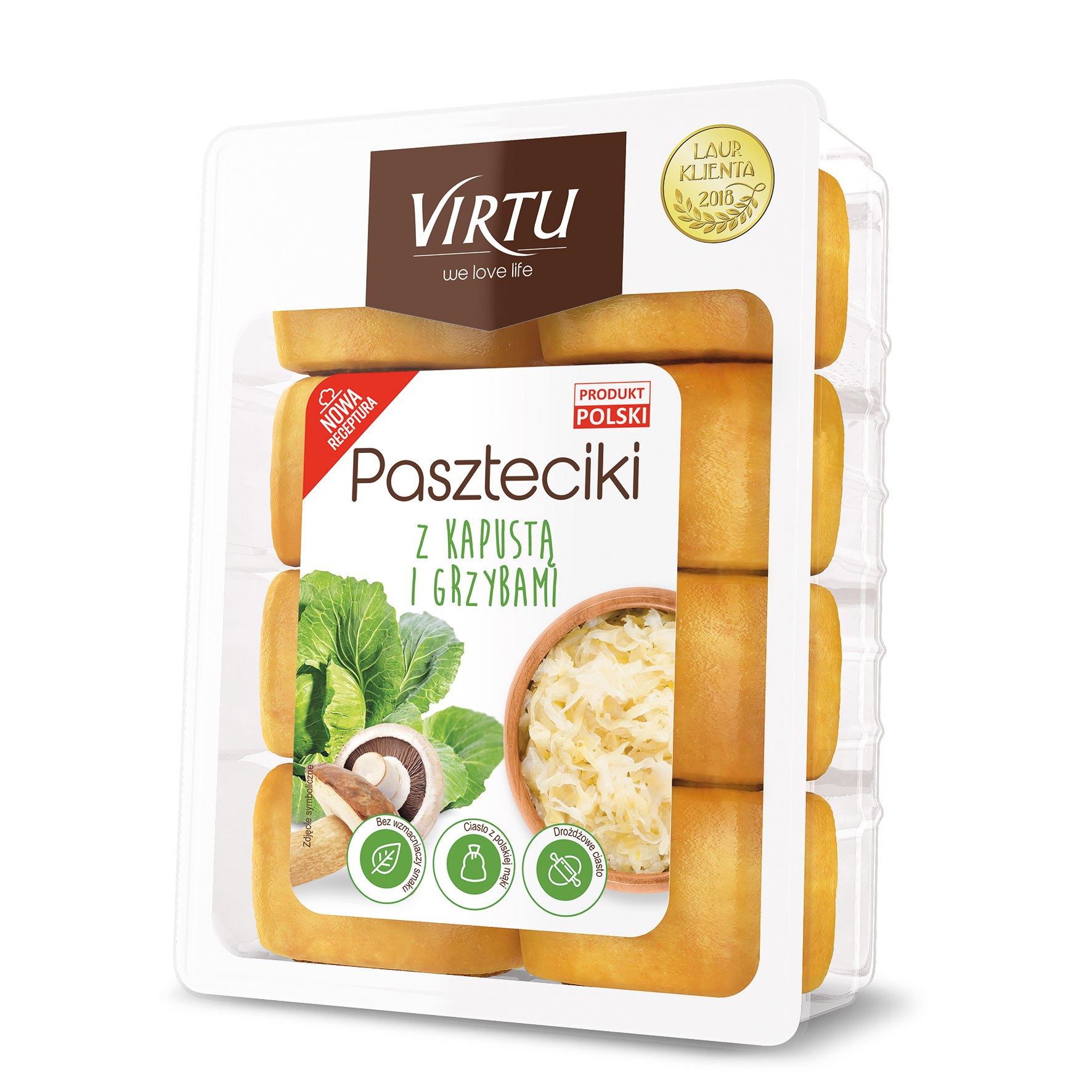 Virtu Paszteciki Z Kapustą I Grzybami 250G