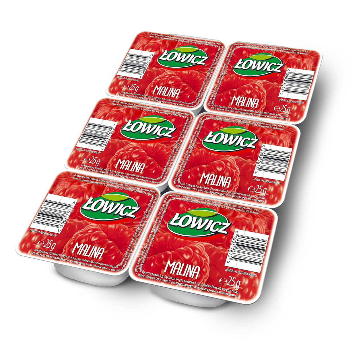 Łowicz Produkt Owocowy Do Smarowania Malina 6X25 G